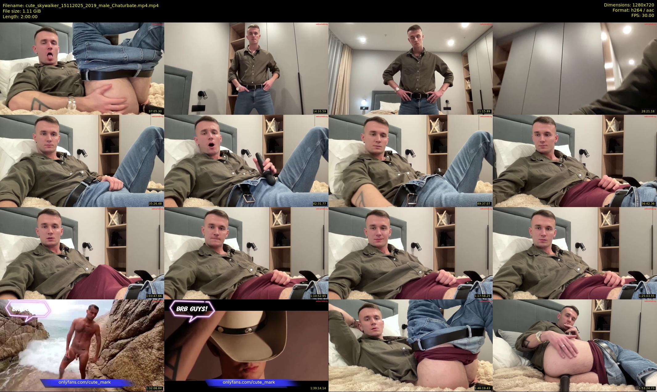 cute_skywalker — 120 minute Chaturbate male cam show recording, 720p, Nov 15, 2025