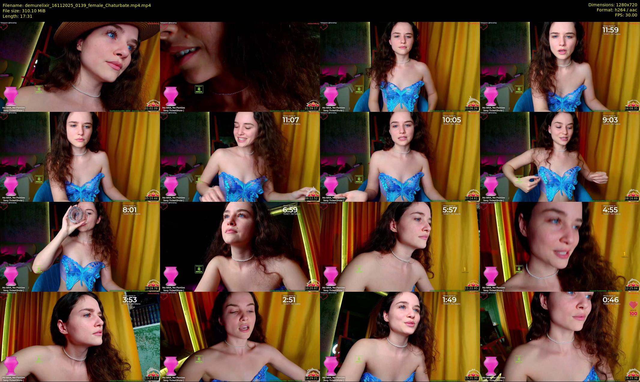 demurelixir — 18 minute Chaturbate female cam show recording, 720p, Nov 16, 2025