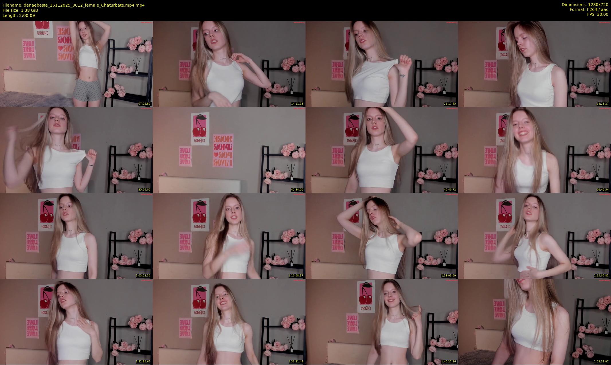denaebeste — 121 minute Chaturbate female cam show recording, 720p, Nov 16, 2025