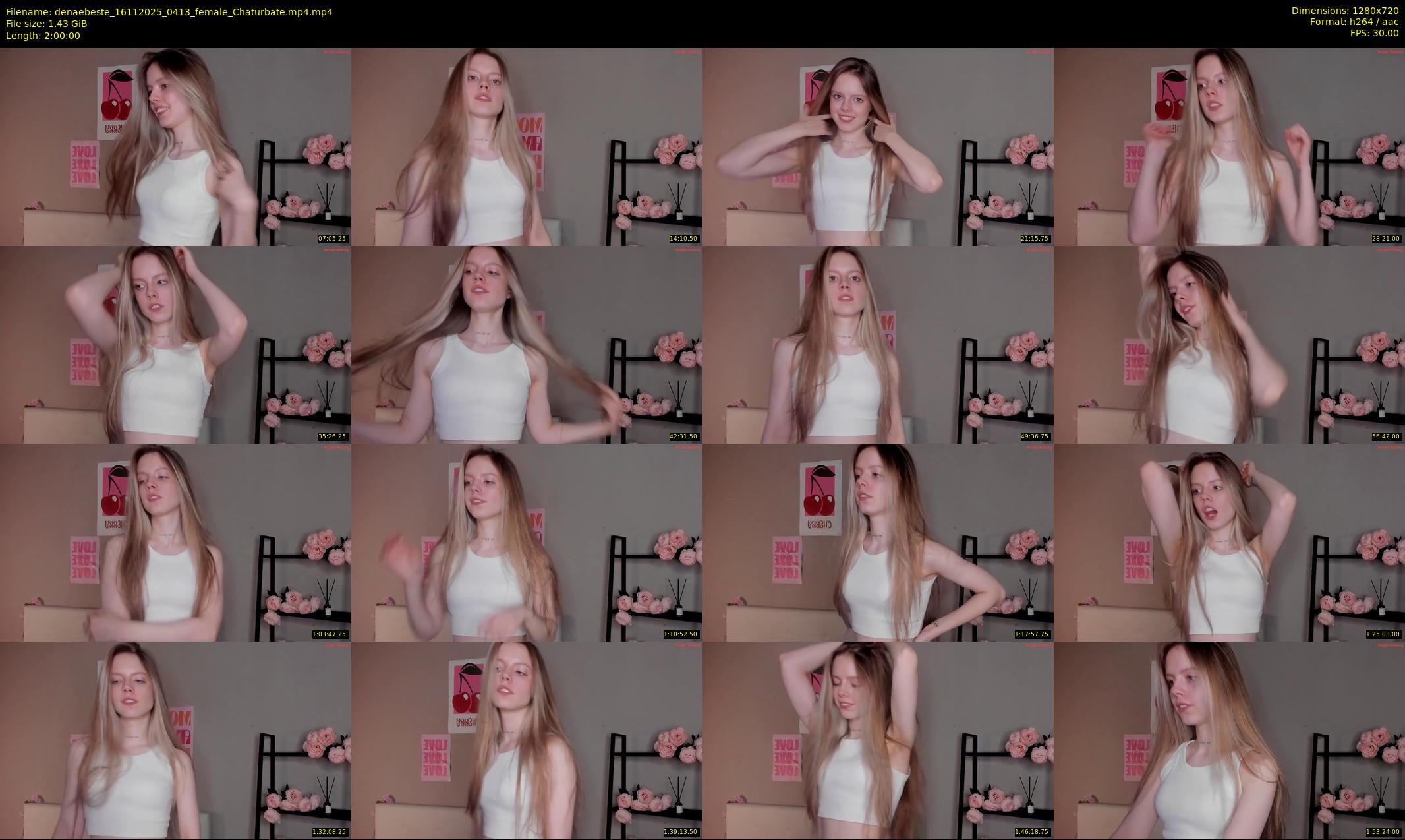denaebeste — 120 minute Chaturbate female cam show recording, 720p, Nov 16, 2025