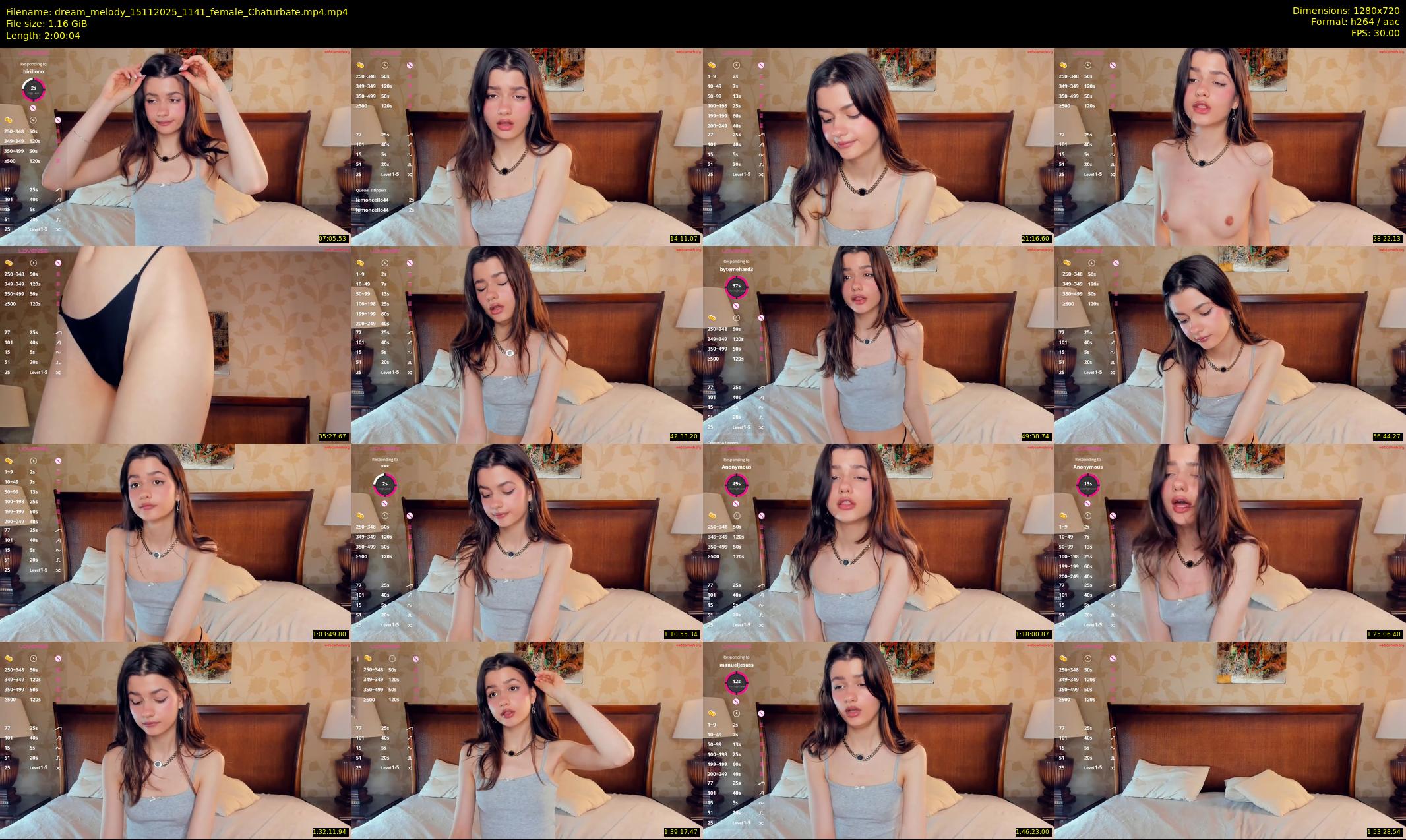 dream_melody — 121 minute Chaturbate female cam show recording, 720p, Nov 15, 2025