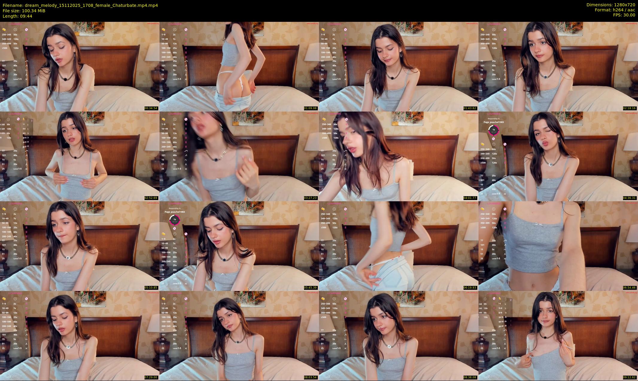 dream_melody — 10 minute Chaturbate female cam show recording, 720p, Nov 15, 2025