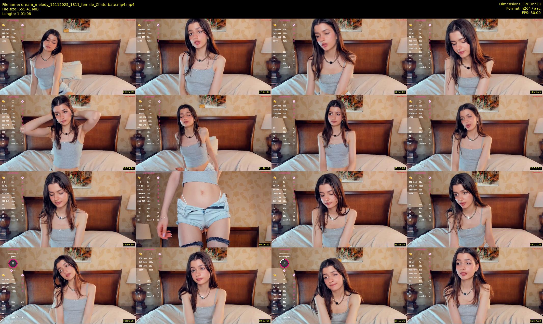 dream_melody — 62 minute Chaturbate female cam show recording, 720p, Nov 15, 2025