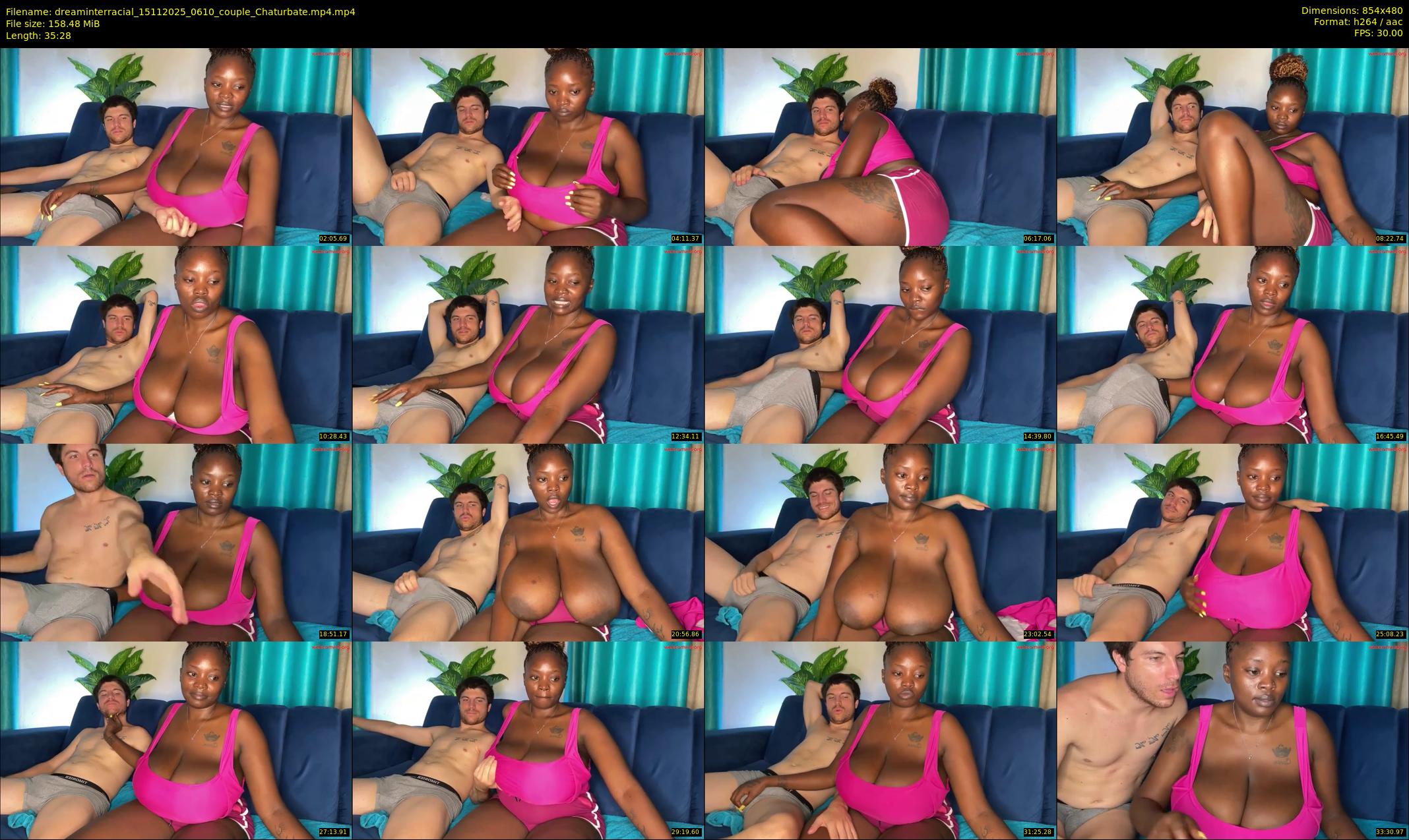 dreaminterracial — 36 minute Chaturbate couple cam show recording, 480p, Nov 15, 2025