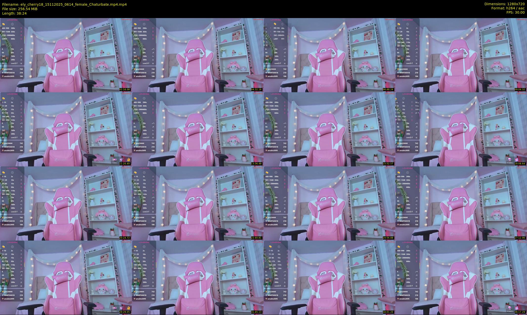ely_cherry18 — 39 minute Chaturbate female cam show recording, 720p, Nov 15, 2025