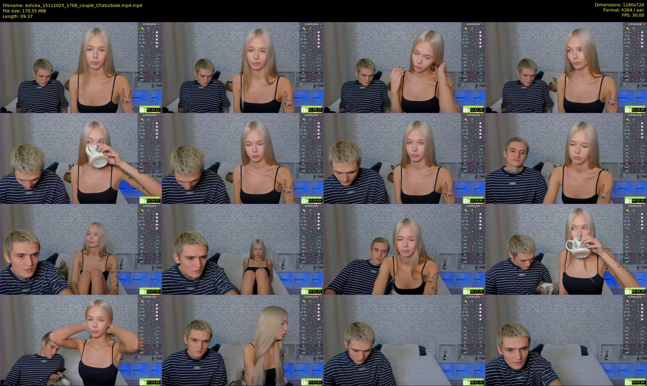 eshcka — 10 minute Chaturbate couple cam show recording, 720p, Nov 15, 2025