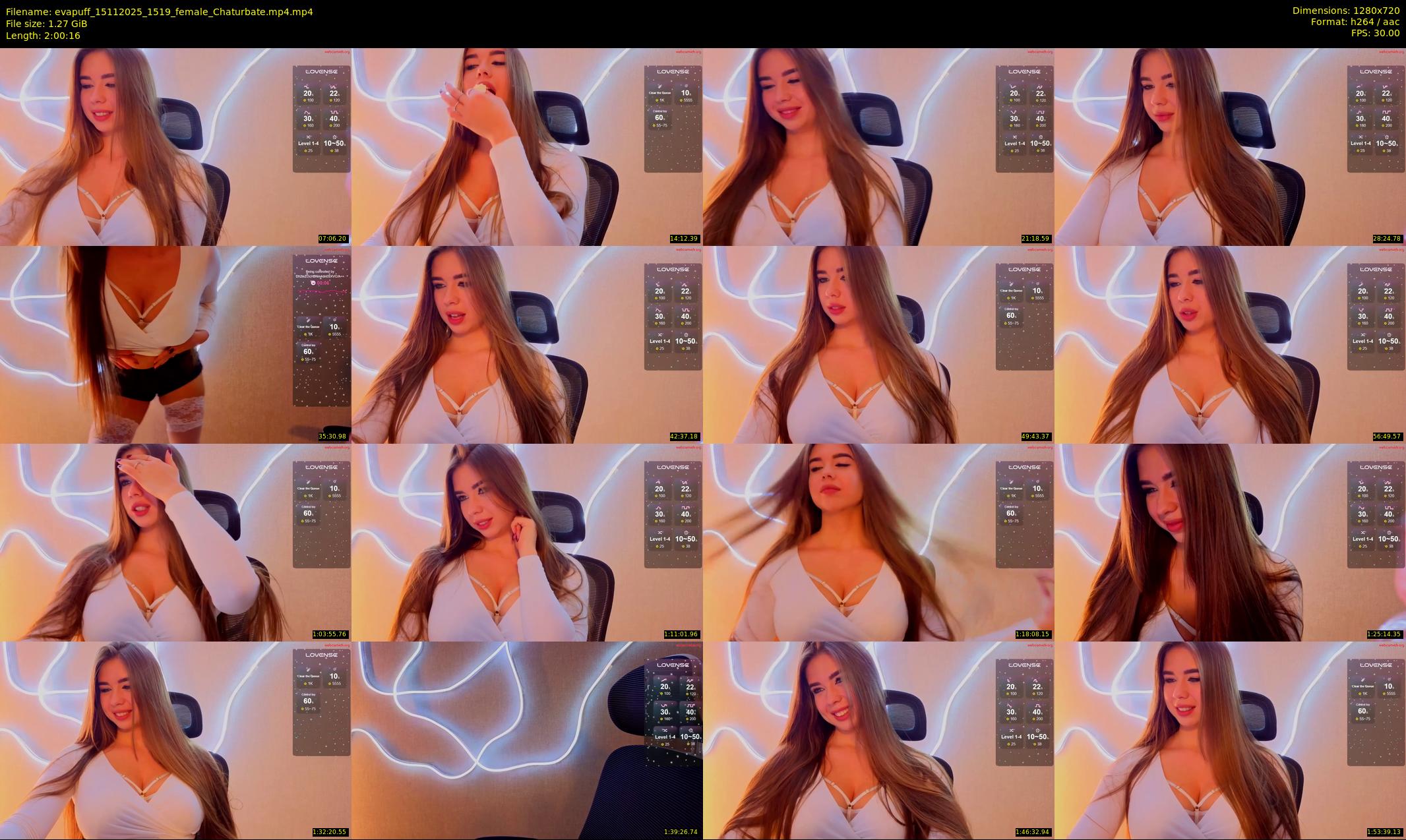 evapuff — 121 minute Chaturbate female cam show recording, 720p, Nov 15, 2025