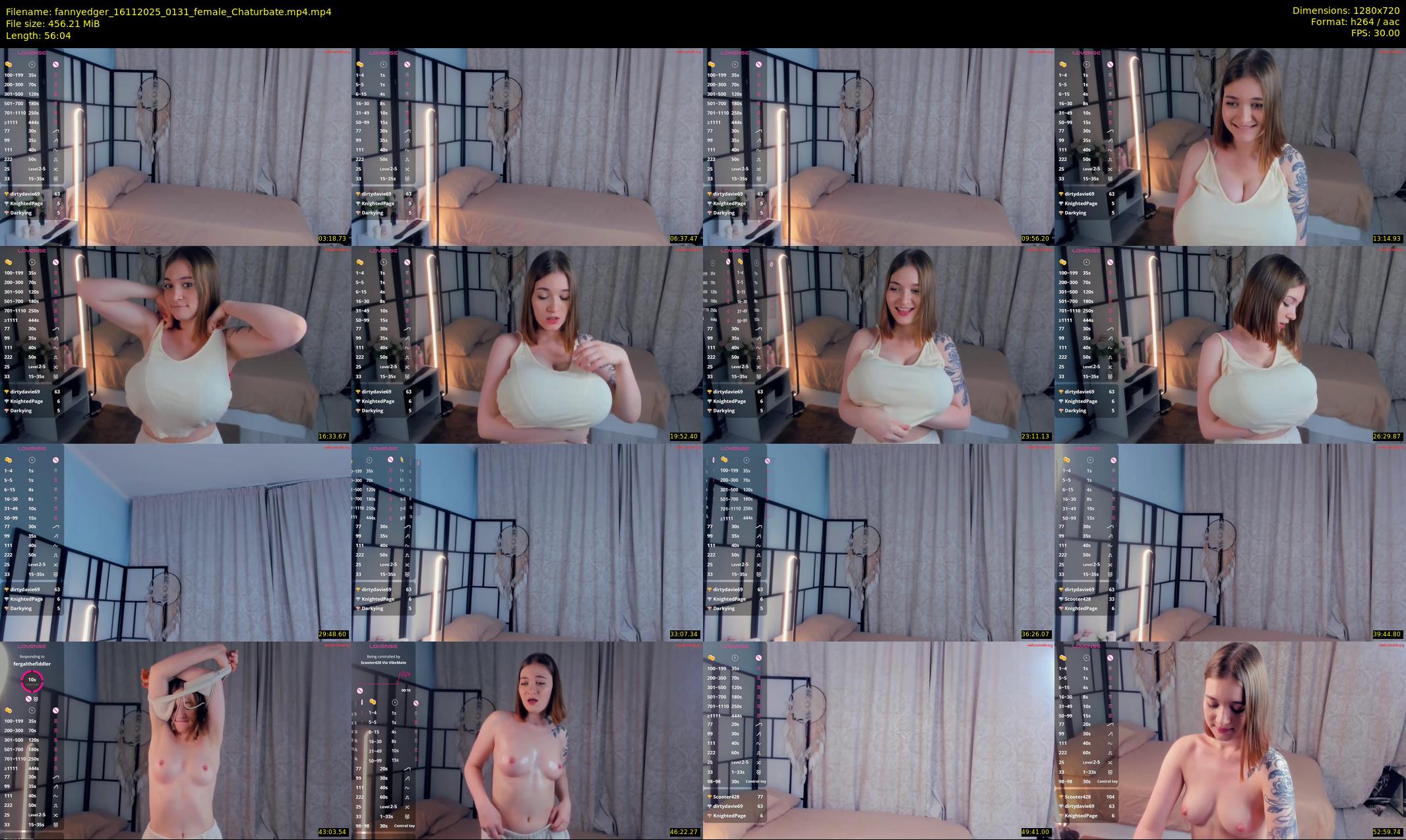 fannyedger — 57 minute Chaturbate female cam show recording, 720p, Nov 16, 2025