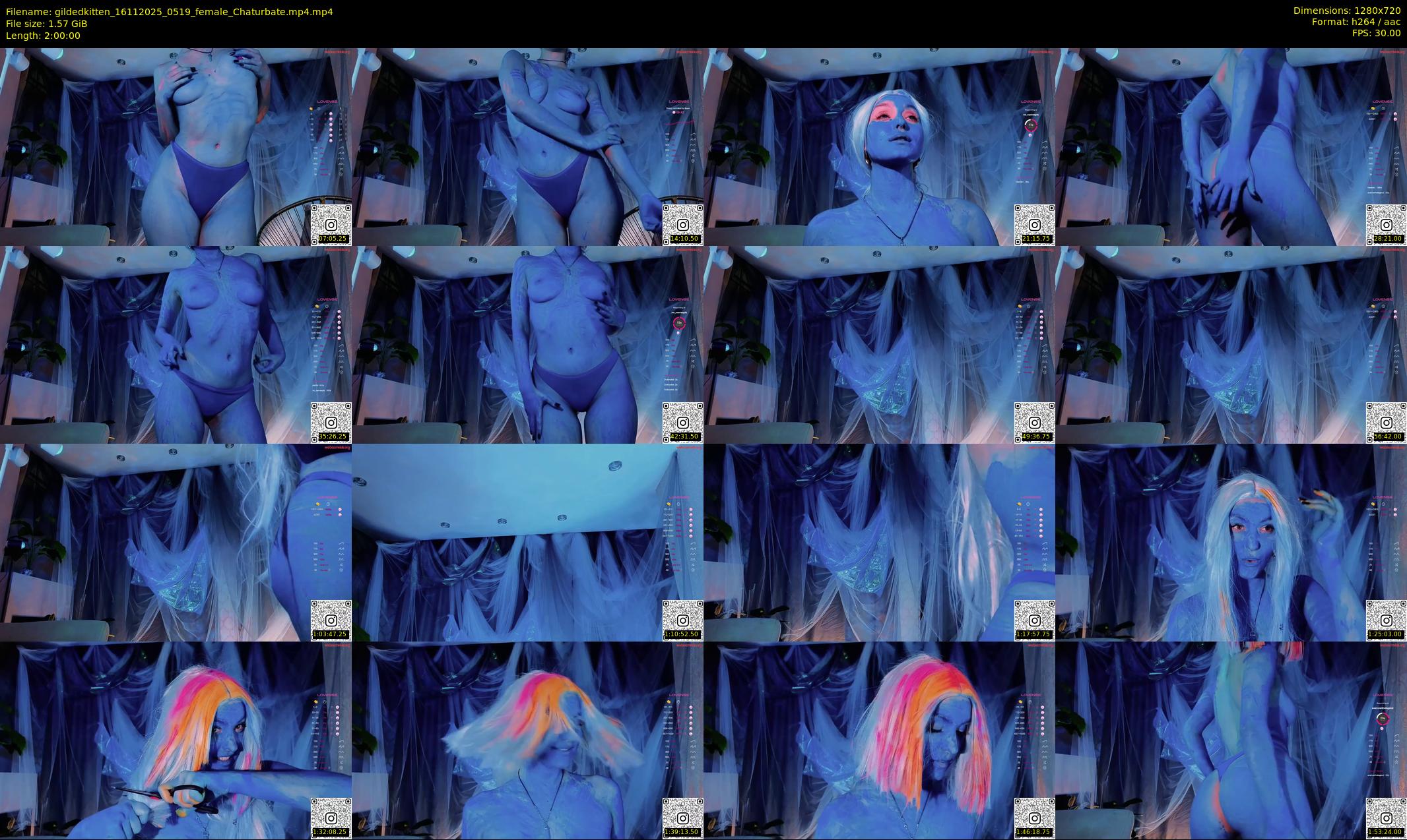 gildedkitten — 120 minute Chaturbate female cam show recording, 720p, Nov 16, 2025