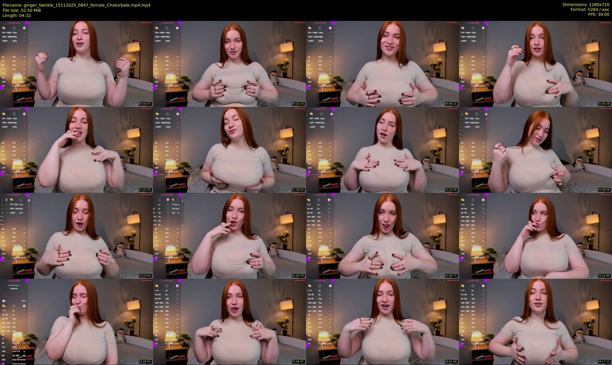 ginger_twinkle — 5 minute Chaturbate female cam show recording, 720p, Nov 15, 2025