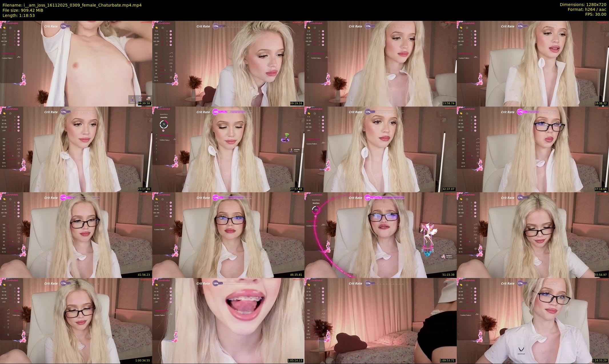 i__am_joss — 79 minute Chaturbate female cam show recording, 720p, Nov 16, 2025