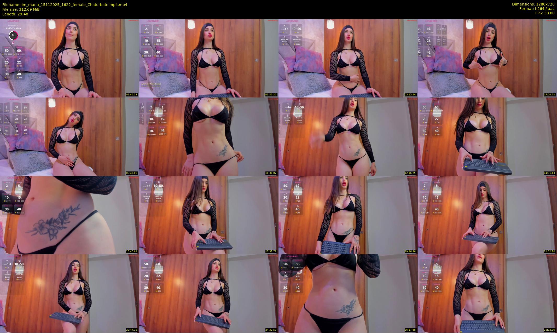 im_manu — 30 minute Chaturbate female cam show recording, 720p, Nov 15, 2025