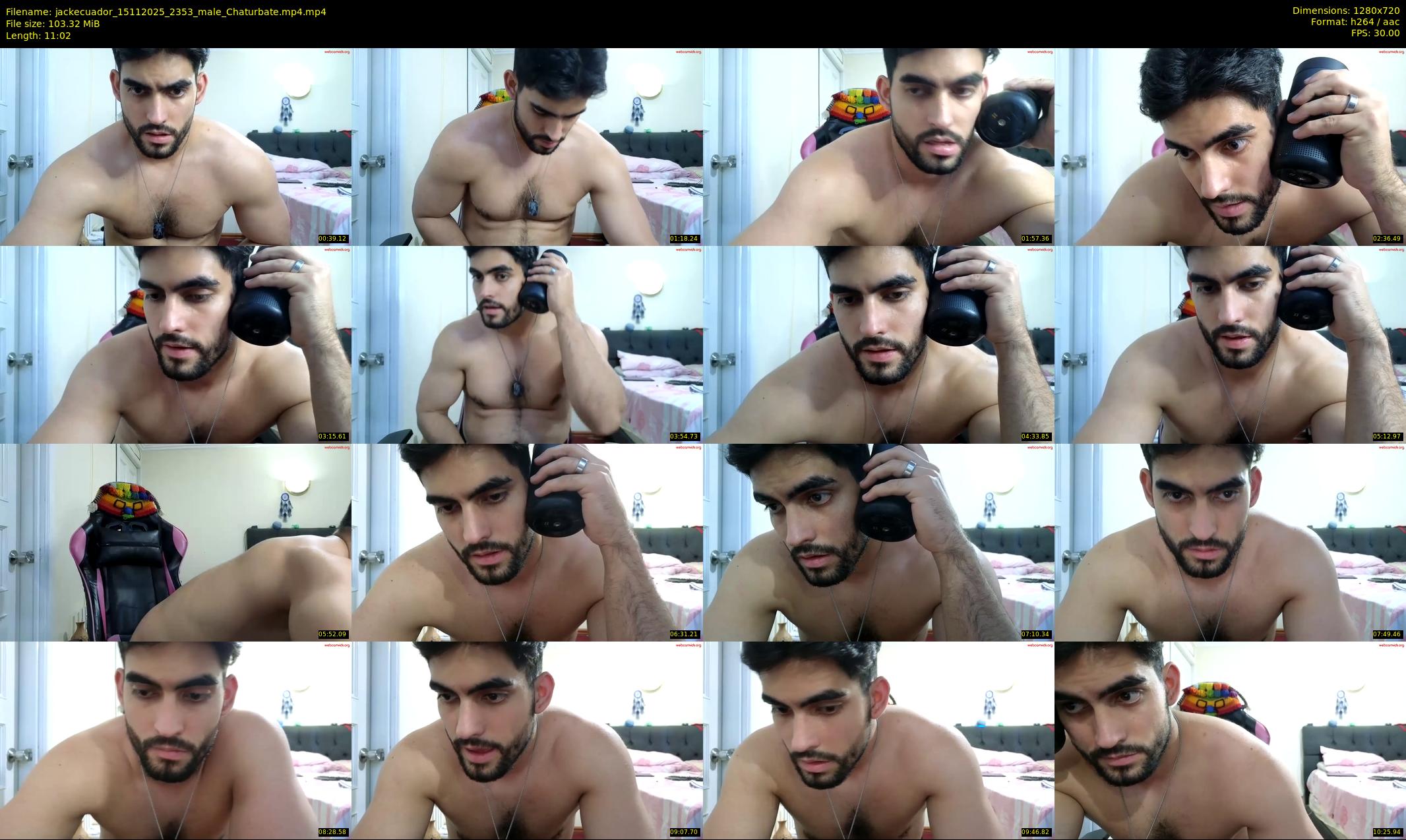 jackecuador — 12 minute Chaturbate male cam show recording, 720p, Nov 15, 2025