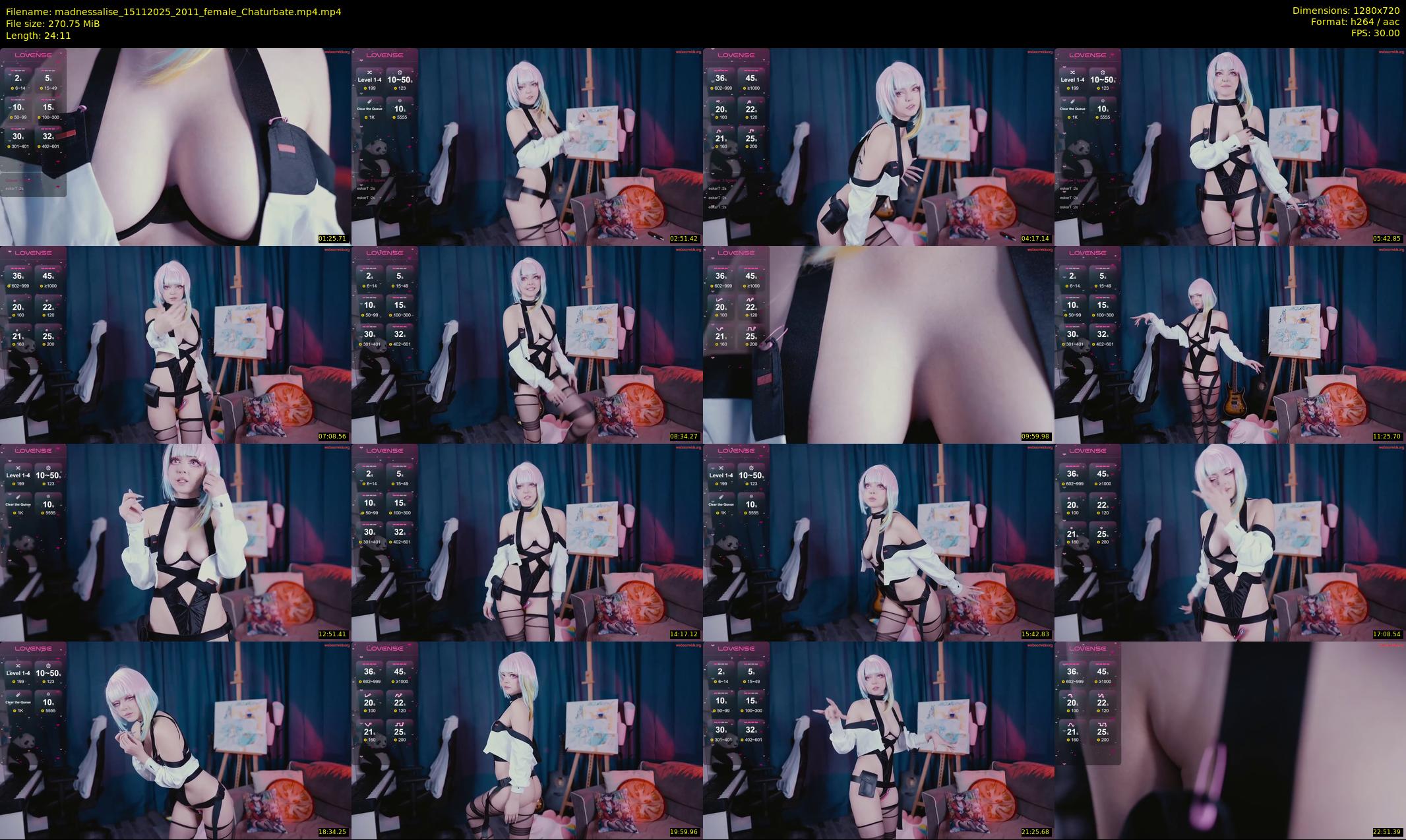 madnessalise — 25 minute Chaturbate female cam show recording, 720p, Nov 15, 2025