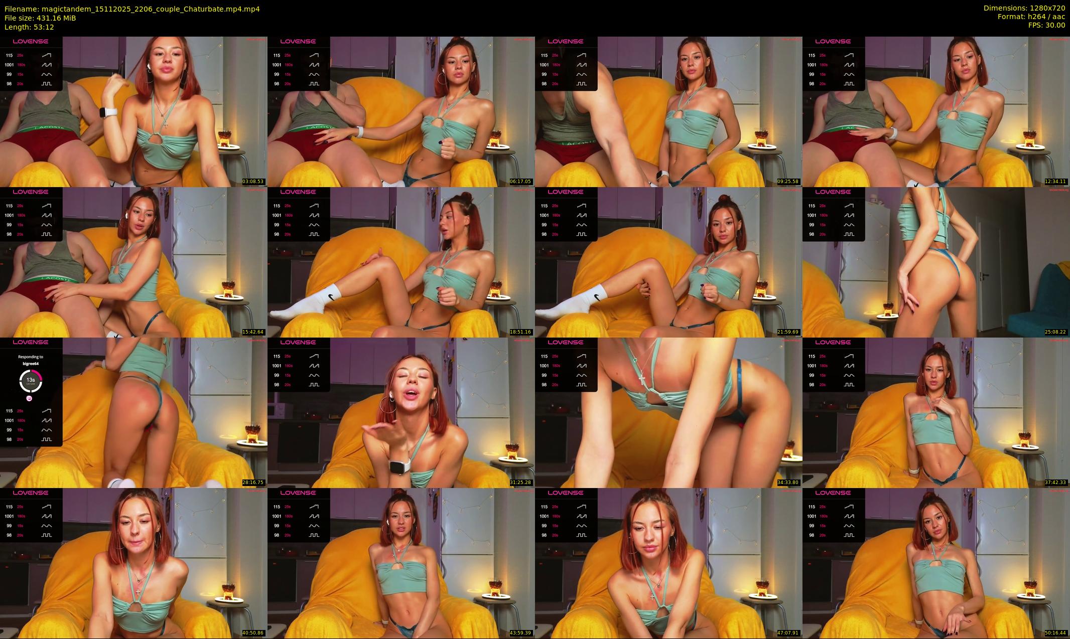 magictandem — 54 minute Chaturbate couple cam show recording, 720p, Nov 15, 2025