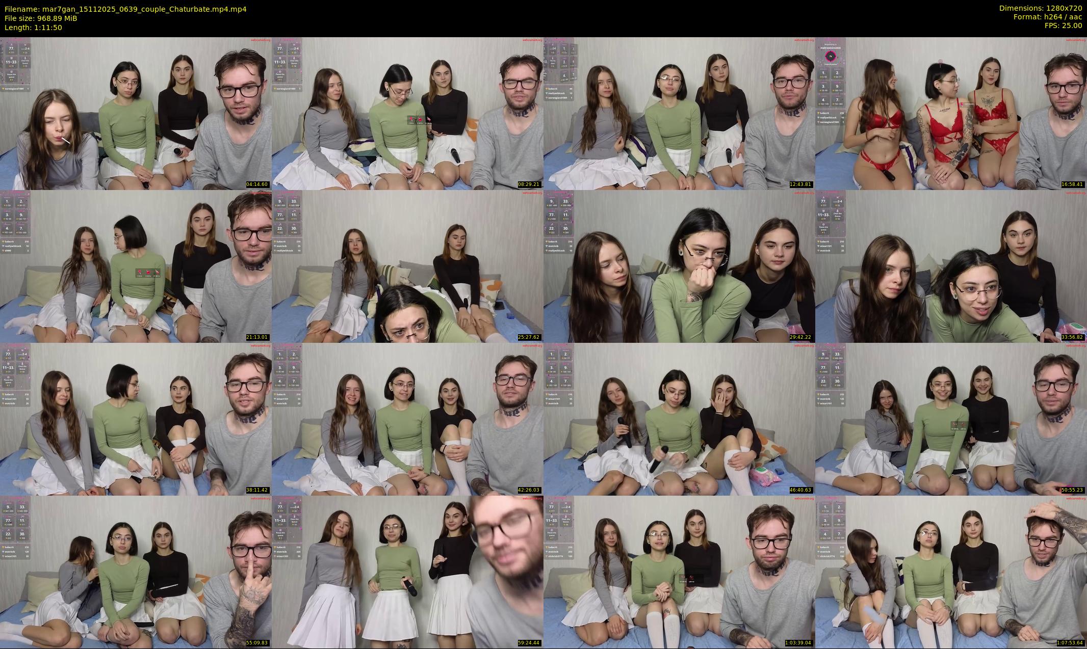 mar7gan — 72 minute Chaturbate couple cam show recording, 720p, Nov 15, 2025