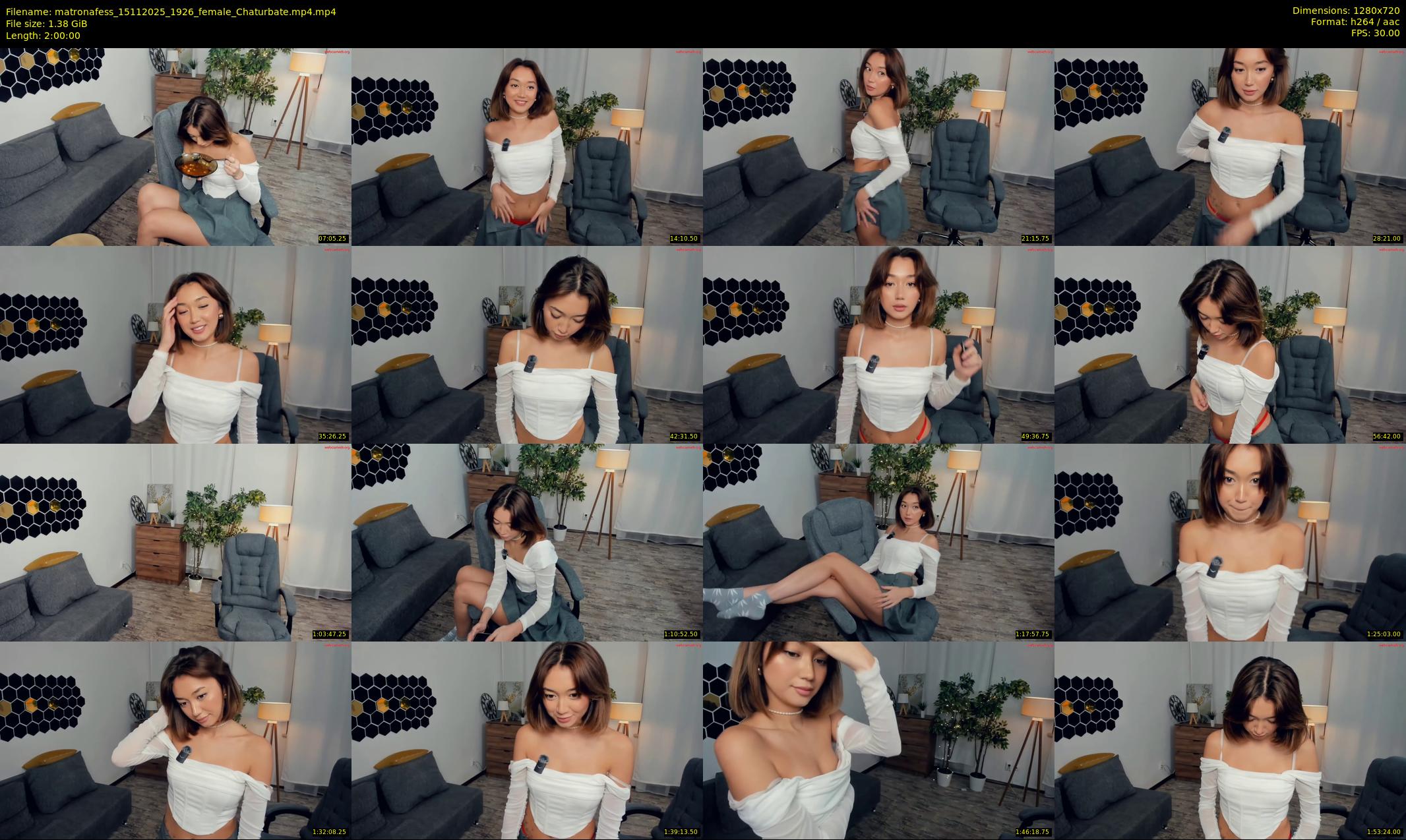 matronafess — 120 minute Chaturbate female cam show recording, 720p, Nov 15, 2025