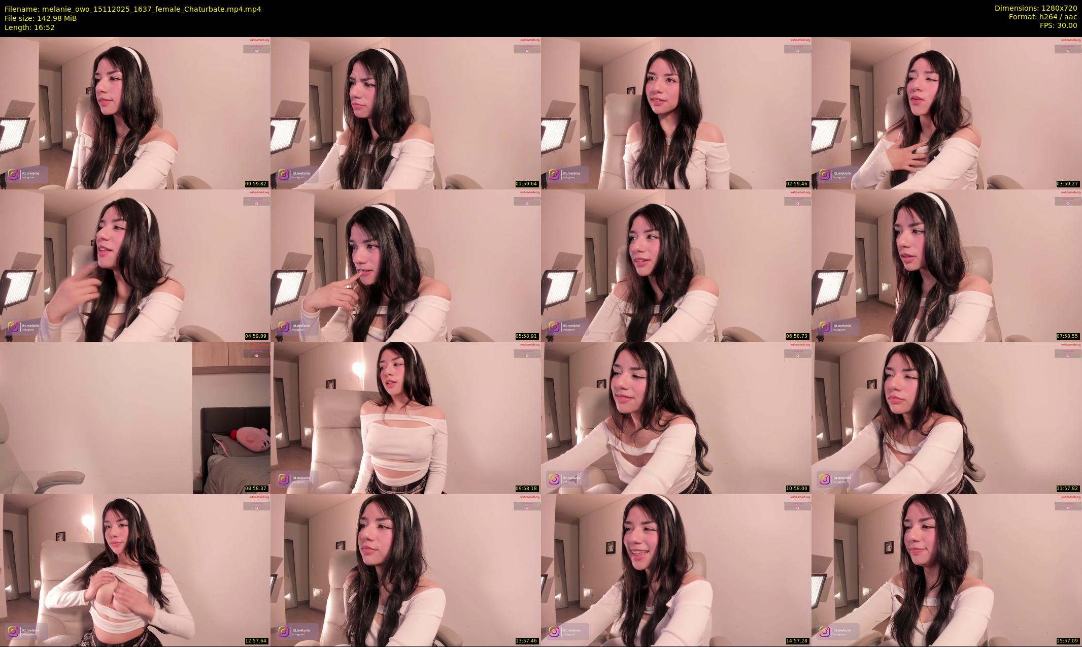 melanie_owo — 17 minute Chaturbate female cam show recording, 720p, Nov 15, 2025