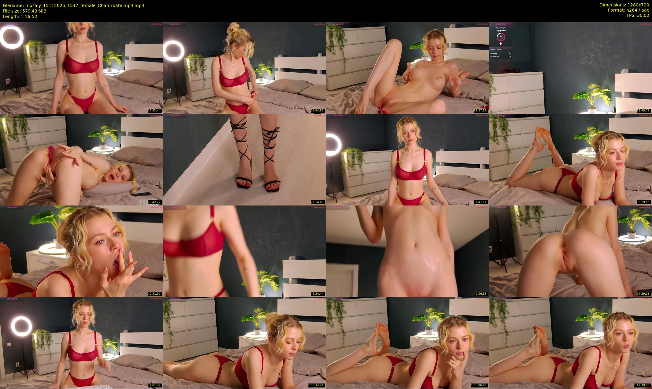 mozaly — 77 minute Chaturbate female cam show recording, 720p, Nov 15, 2025