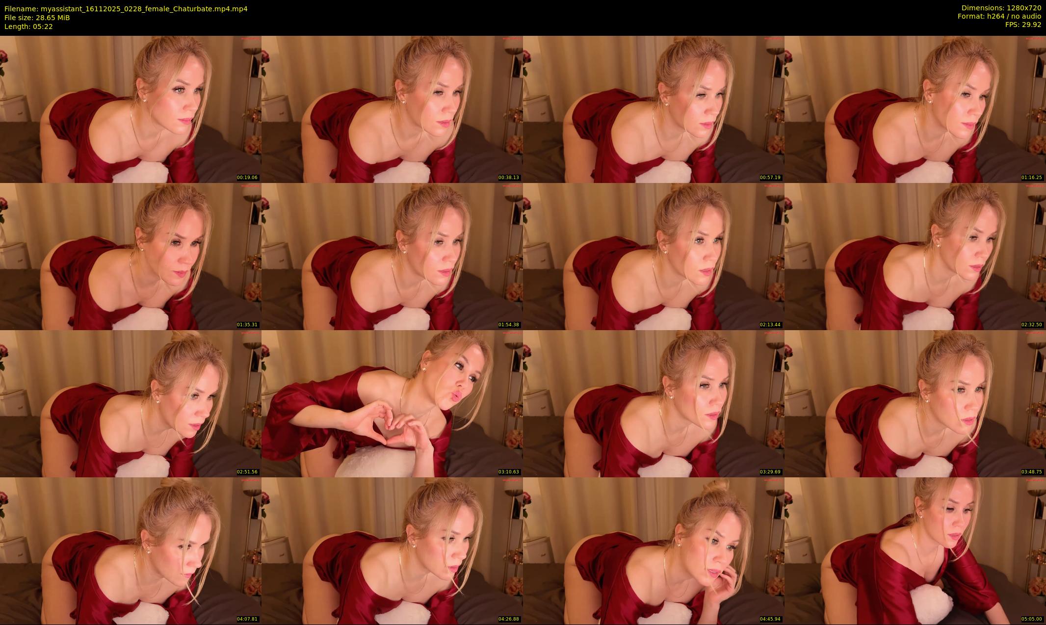 myassistant — 6 minute Chaturbate female cam show recording, 720p, Nov 16, 2025