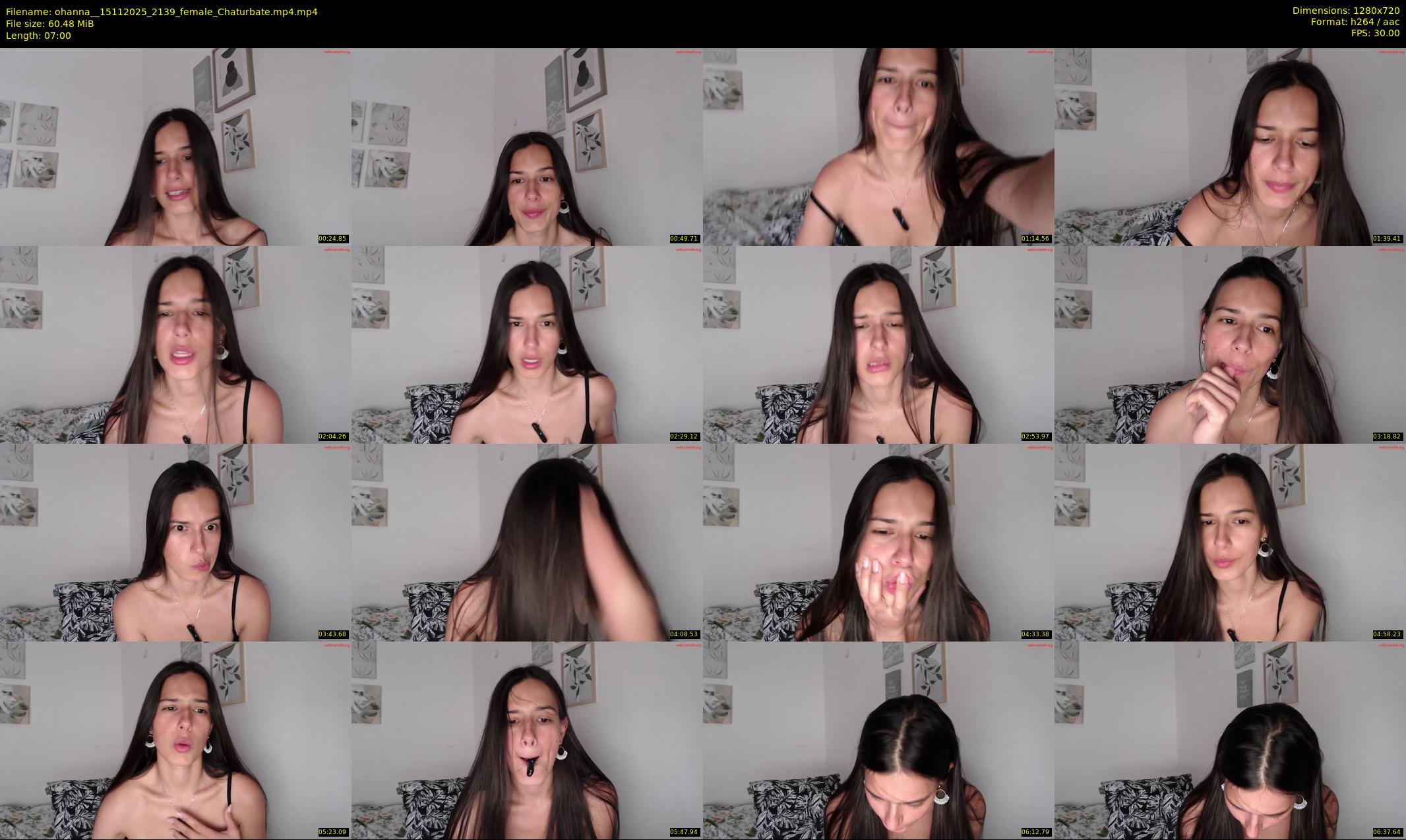ohanna_ — 7 minute Chaturbate female cam show recording, 720p, Nov 15, 2025