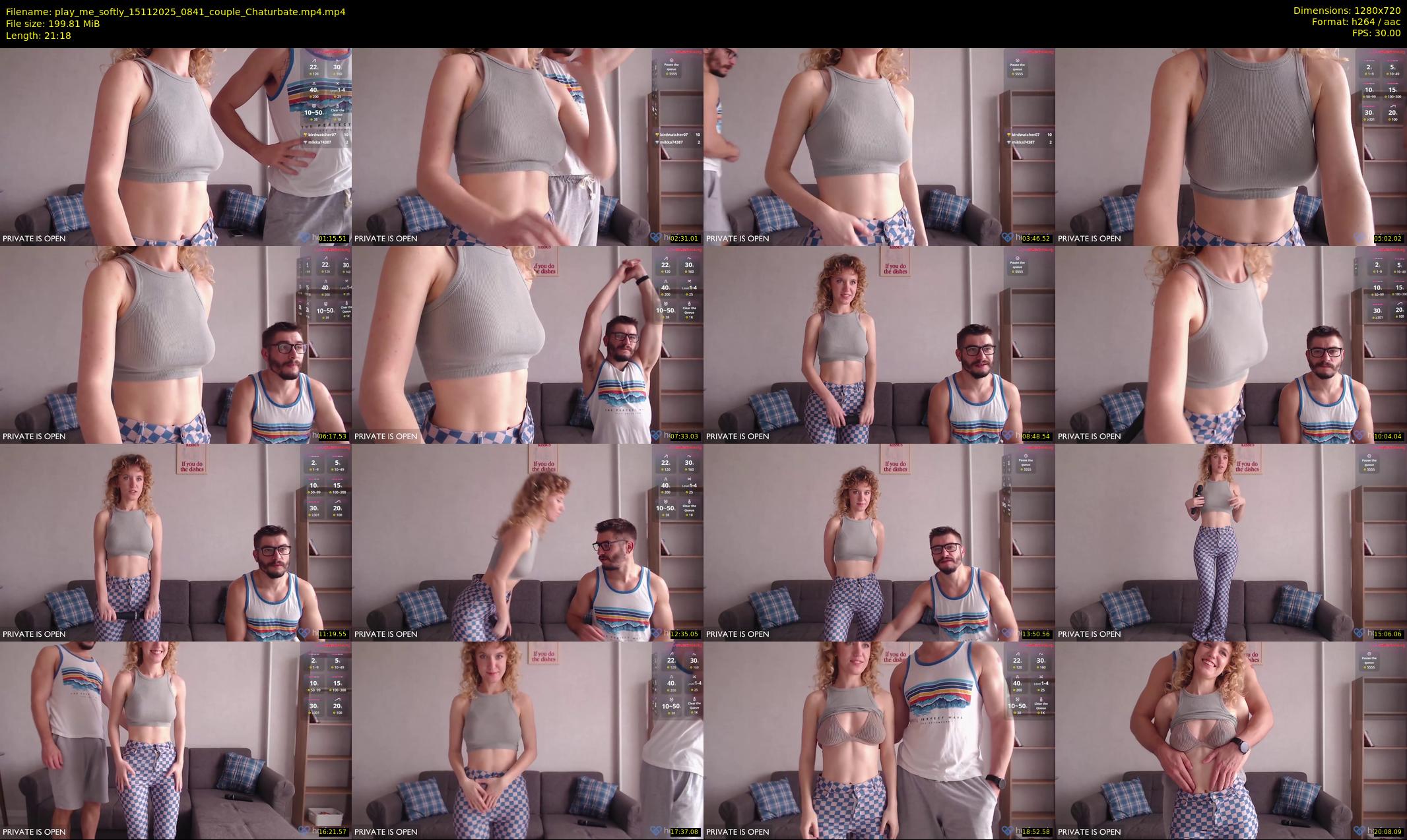 play_me_softly — 22 minute Chaturbate couple cam show recording, 720p, Nov 15, 2025