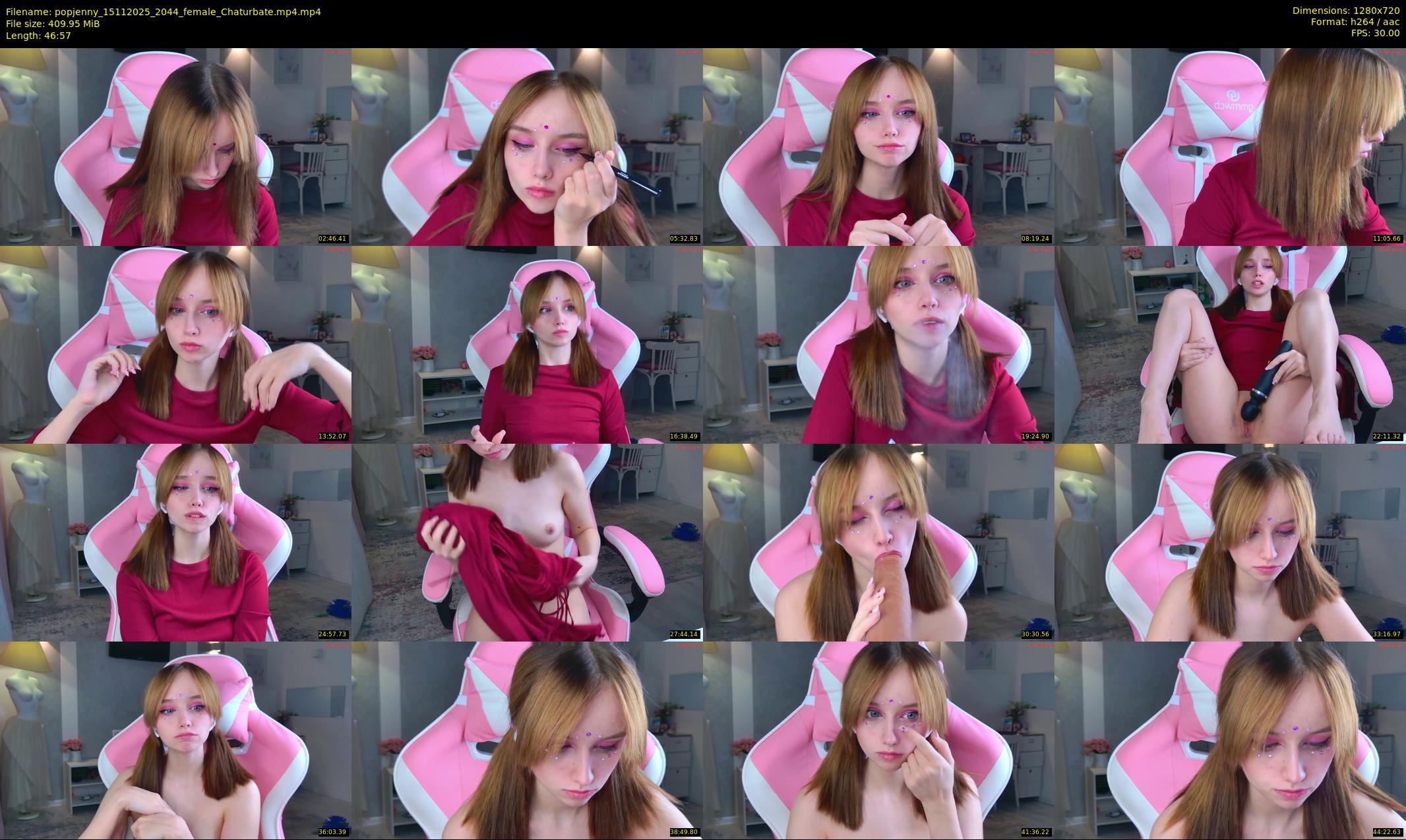 popjenny — 47 minute Chaturbate female cam show recording, 720p, Nov 15, 2025