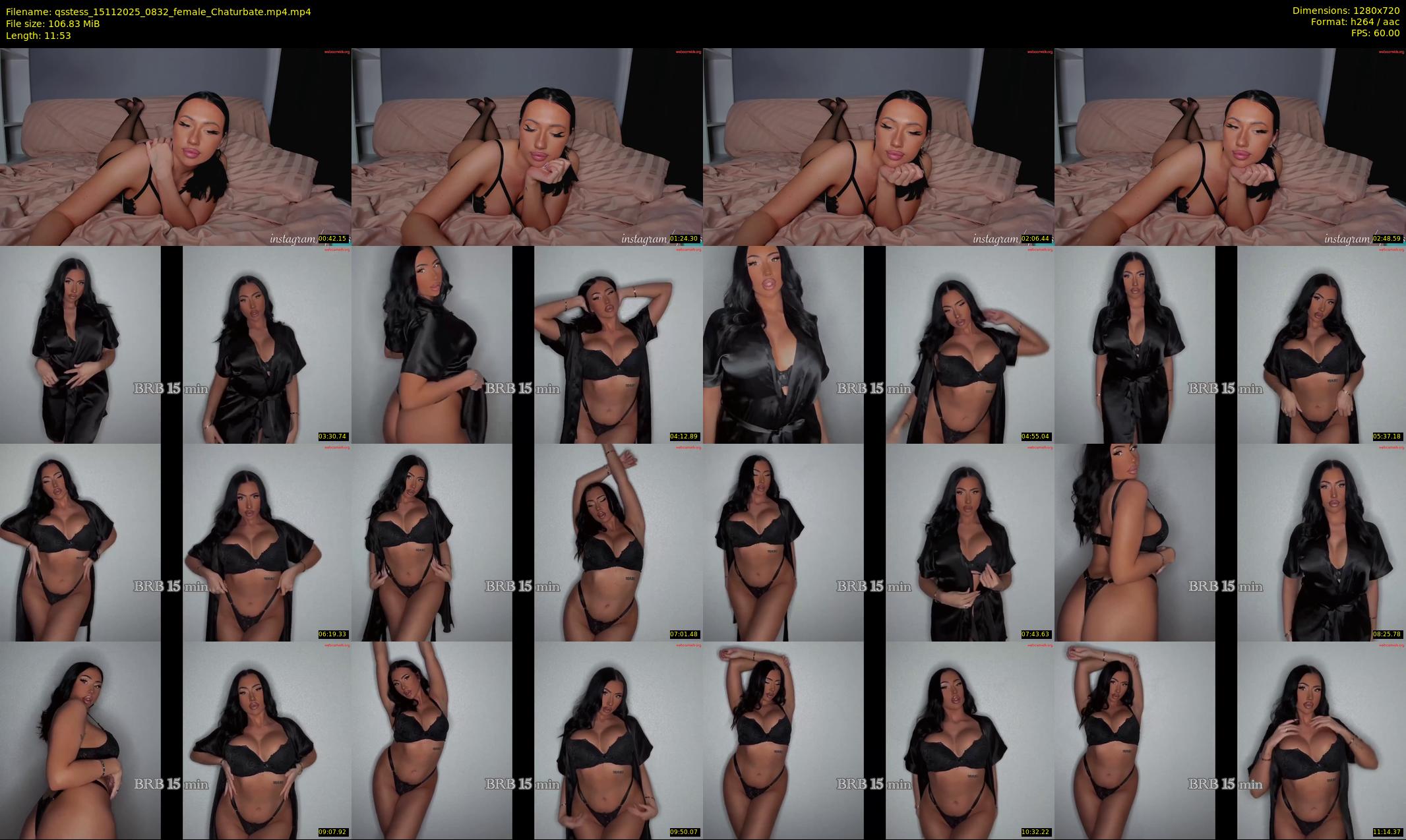 qsstess — 12 minute Chaturbate female cam show recording, 720p, Nov 15, 2025