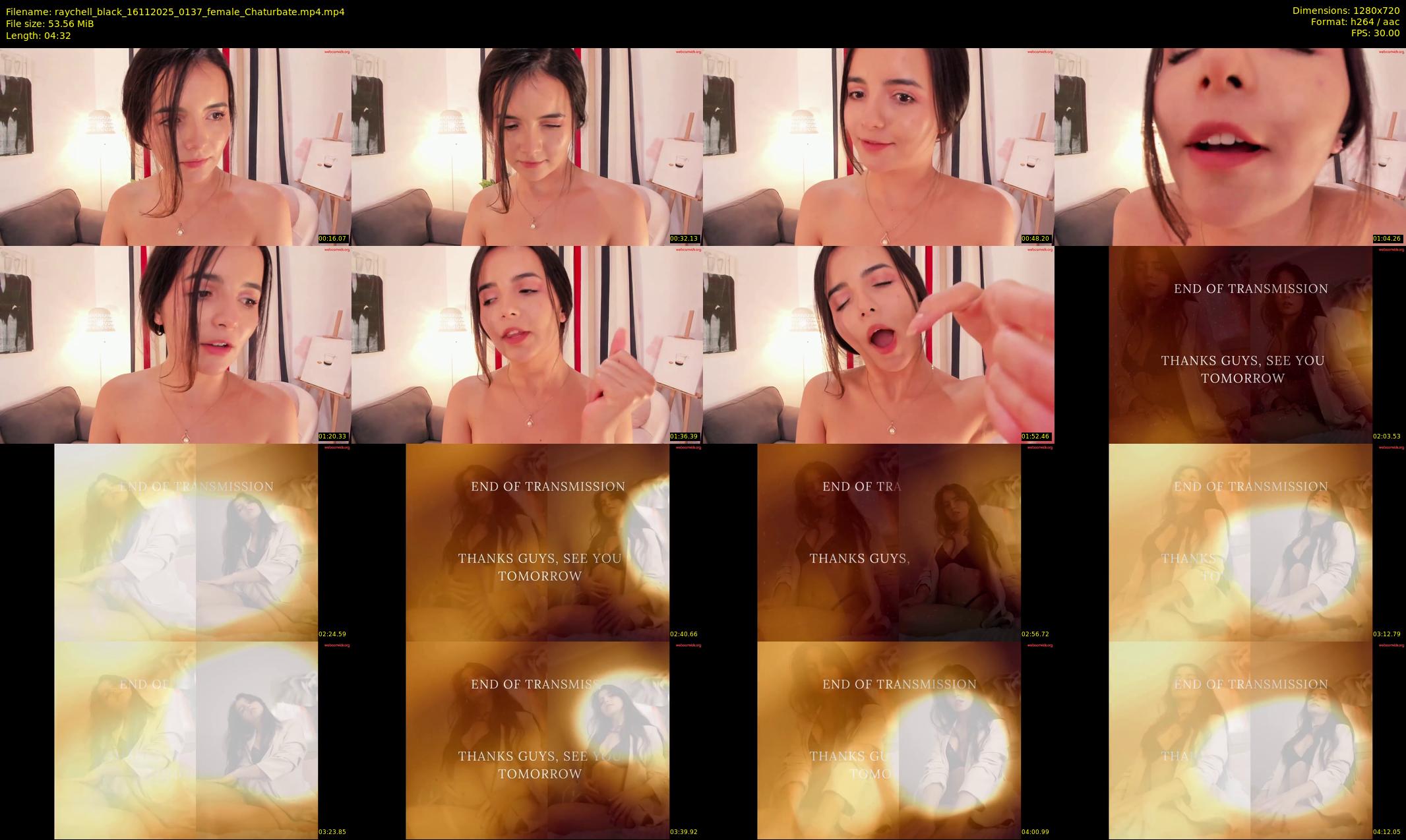 raychell_black — 5 minute Chaturbate female cam show recording, 720p, Nov 16, 2025