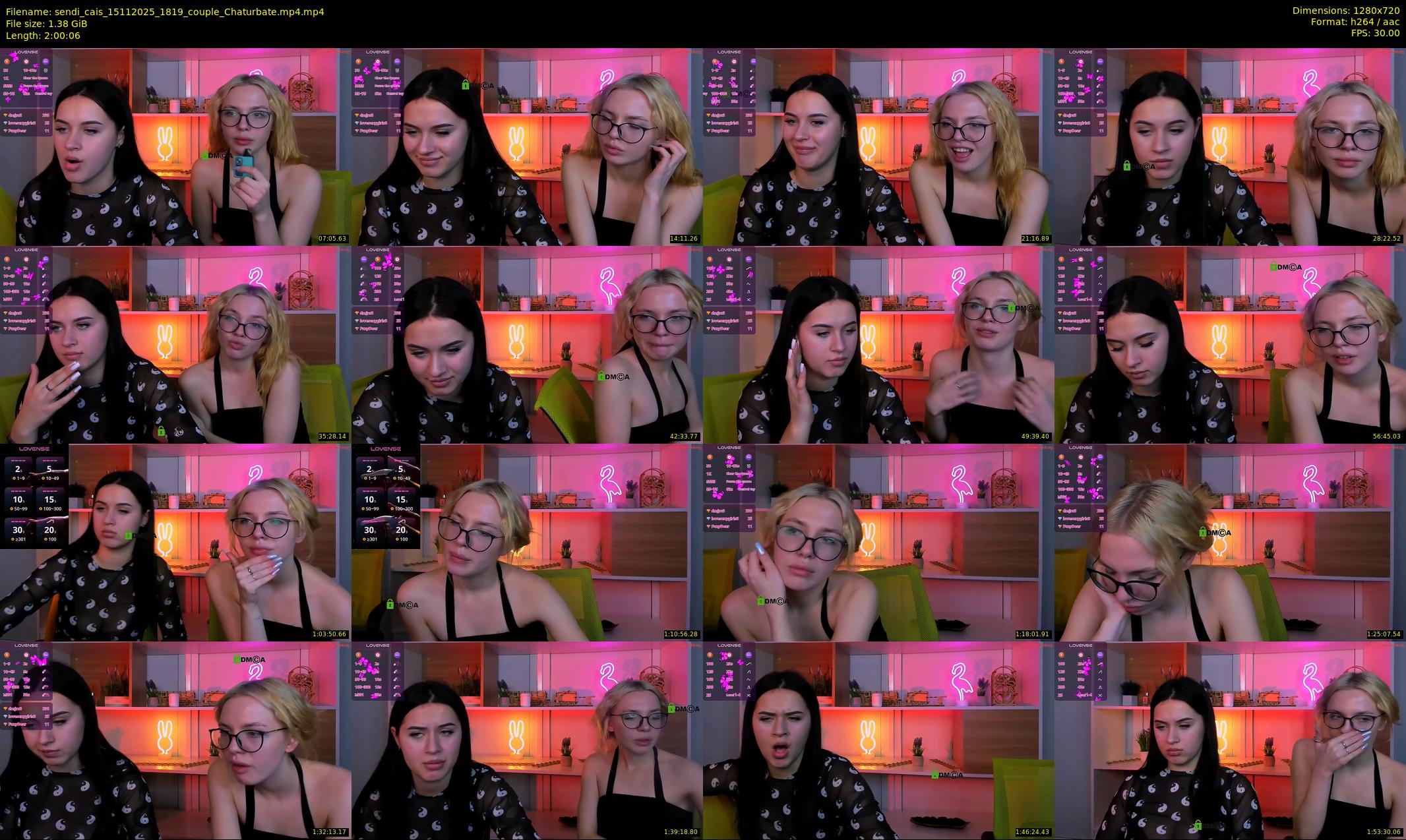 sendi_cais — 121 minute Chaturbate female cam show recording, 720p, Nov 15, 2025