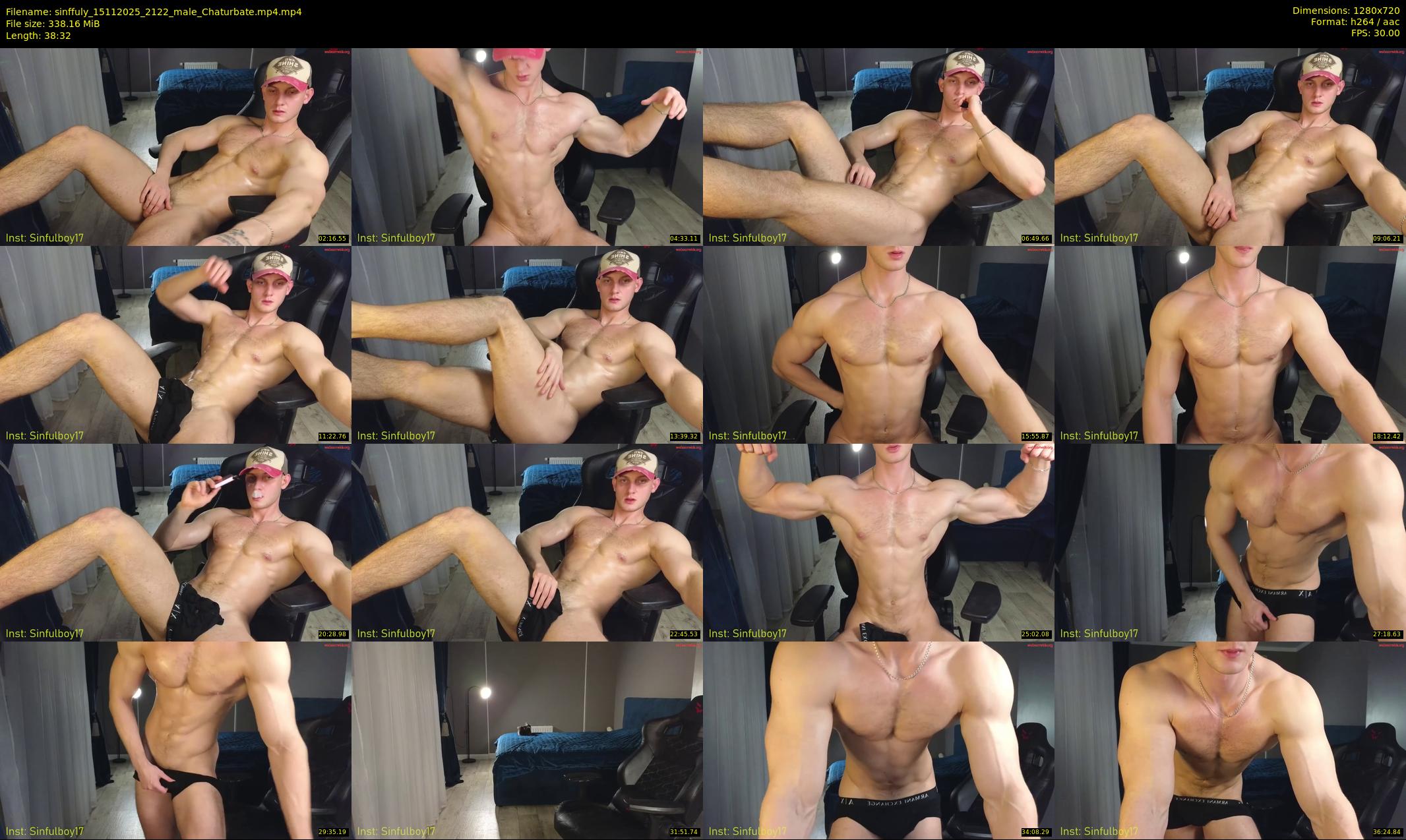 sinffuly — 39 minute Chaturbate male cam show recording, 720p, Nov 15, 2025