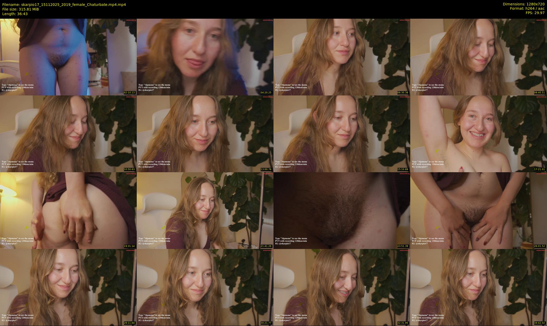 skarpio17 — 37 minute Chaturbate female cam show recording, 720p, Nov 15, 2025