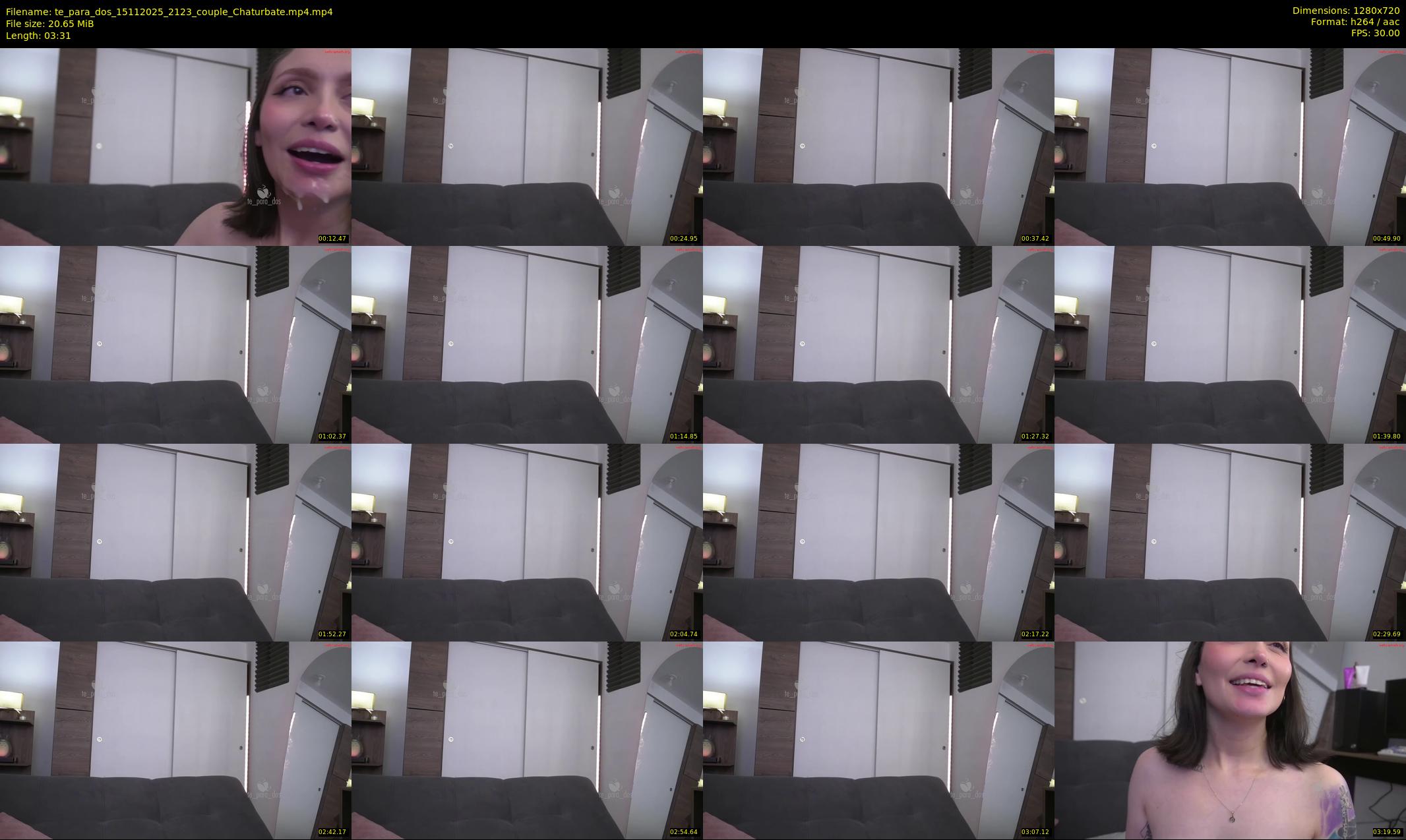 te_para_dos — 4 minute Chaturbate couple cam show recording, 720p, Nov 15, 2025