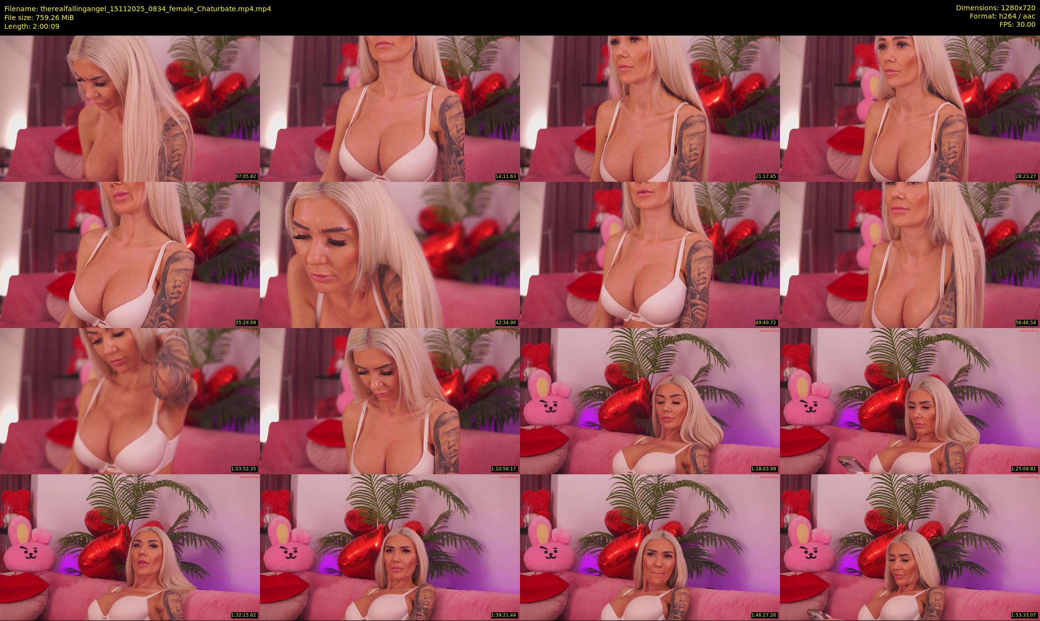 therealfallingangel — 121 minute Chaturbate female cam show recording, 720p, Nov 15, 2025