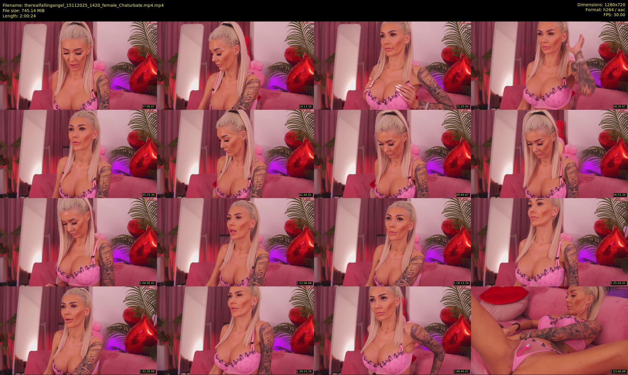 therealfallingangel — 121 minute Chaturbate female cam show recording, 720p, Nov 15, 2025