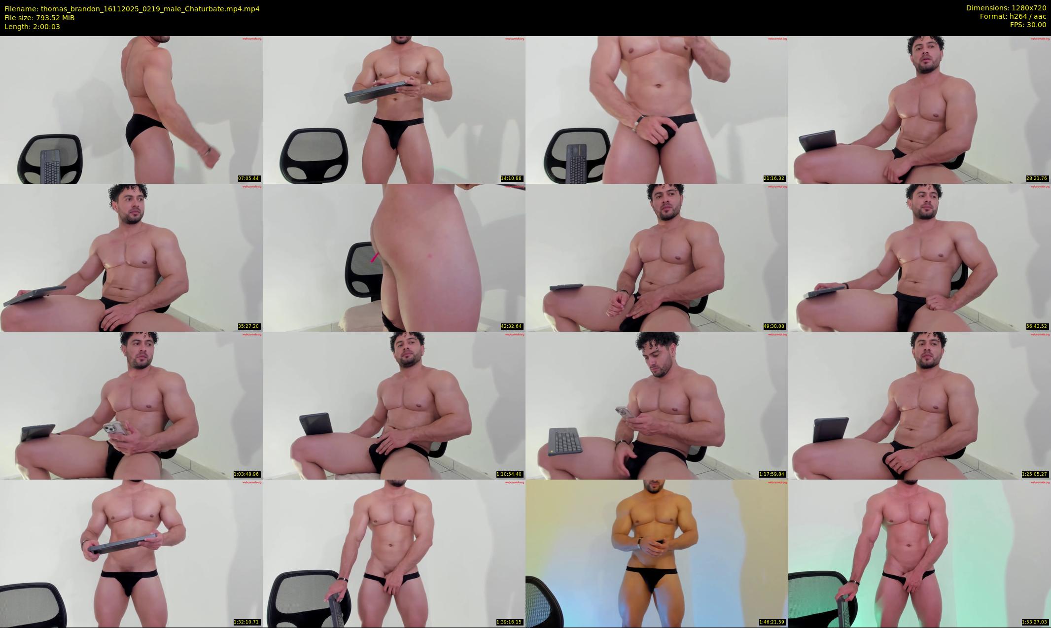 thomas_brandon — 121 minute Chaturbate male cam show recording, 720p, Nov 16, 2025