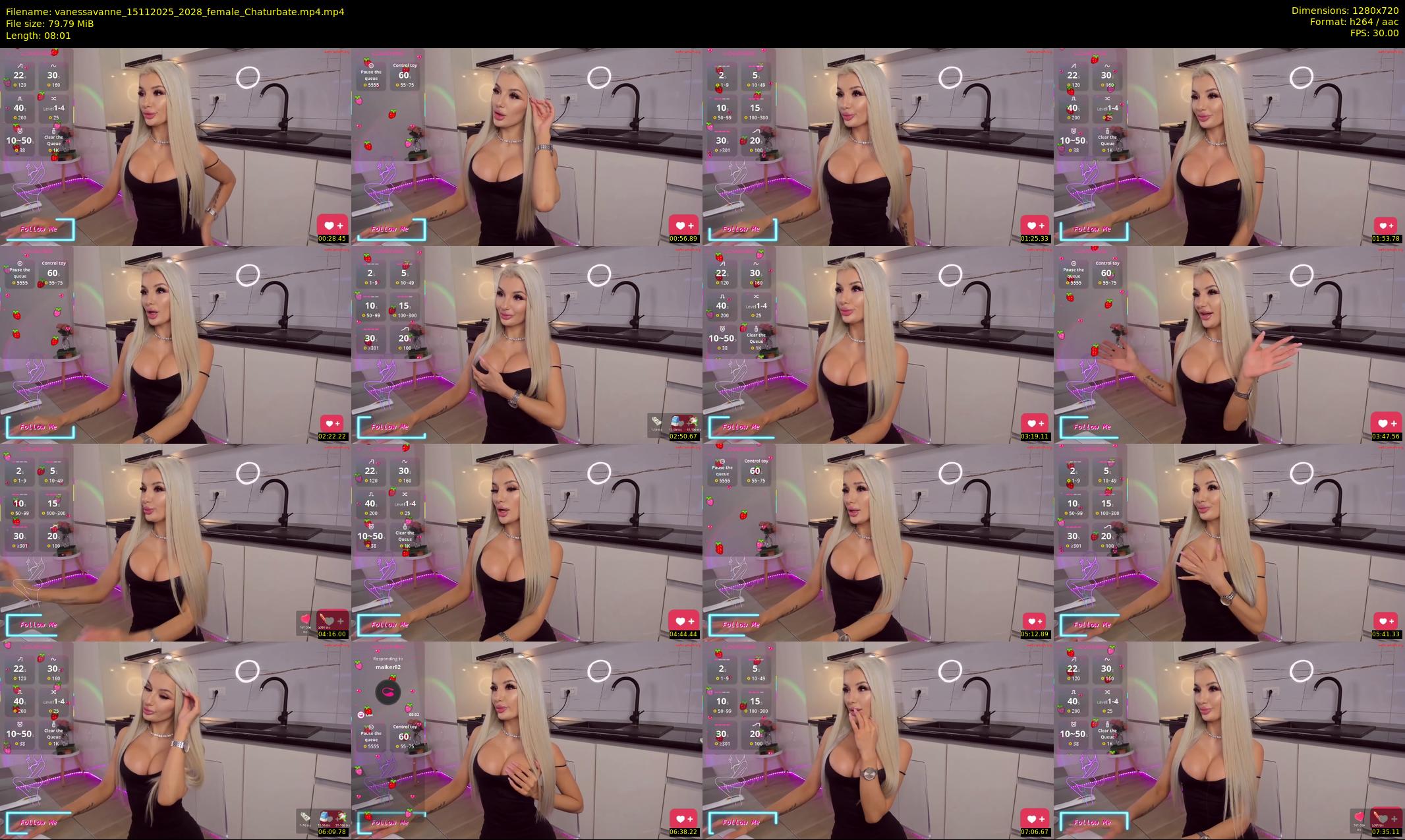 vanessavanne — 9 minute Chaturbate female cam show recording, 720p, Nov 15, 2025
