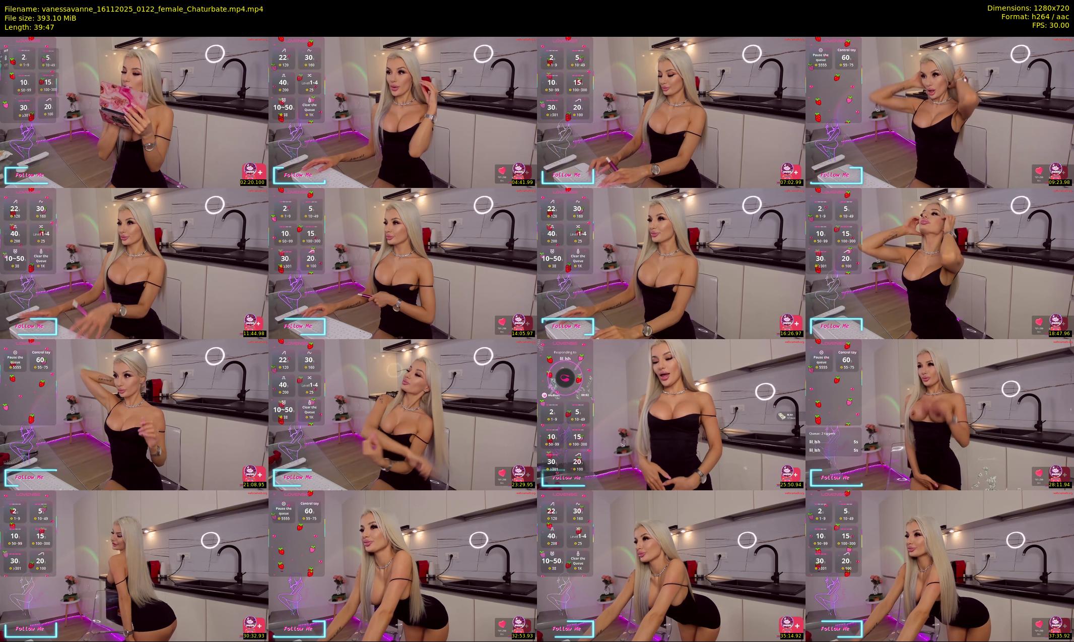 vanessavanne — 40 minute Chaturbate female cam show recording, 720p, Nov 16, 2025