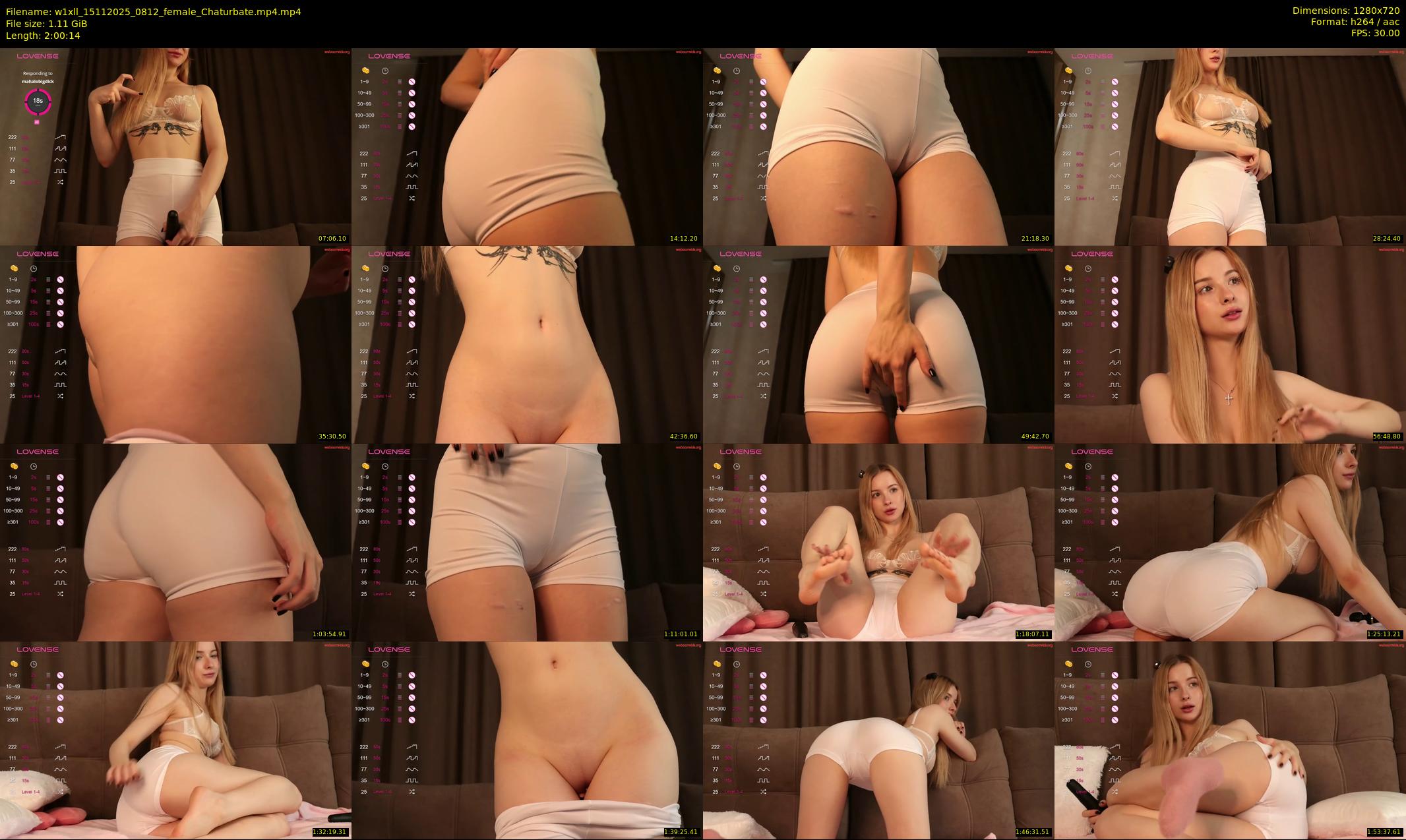 w1xll — 121 minute Chaturbate female cam show recording, 720p, Nov 15, 2025