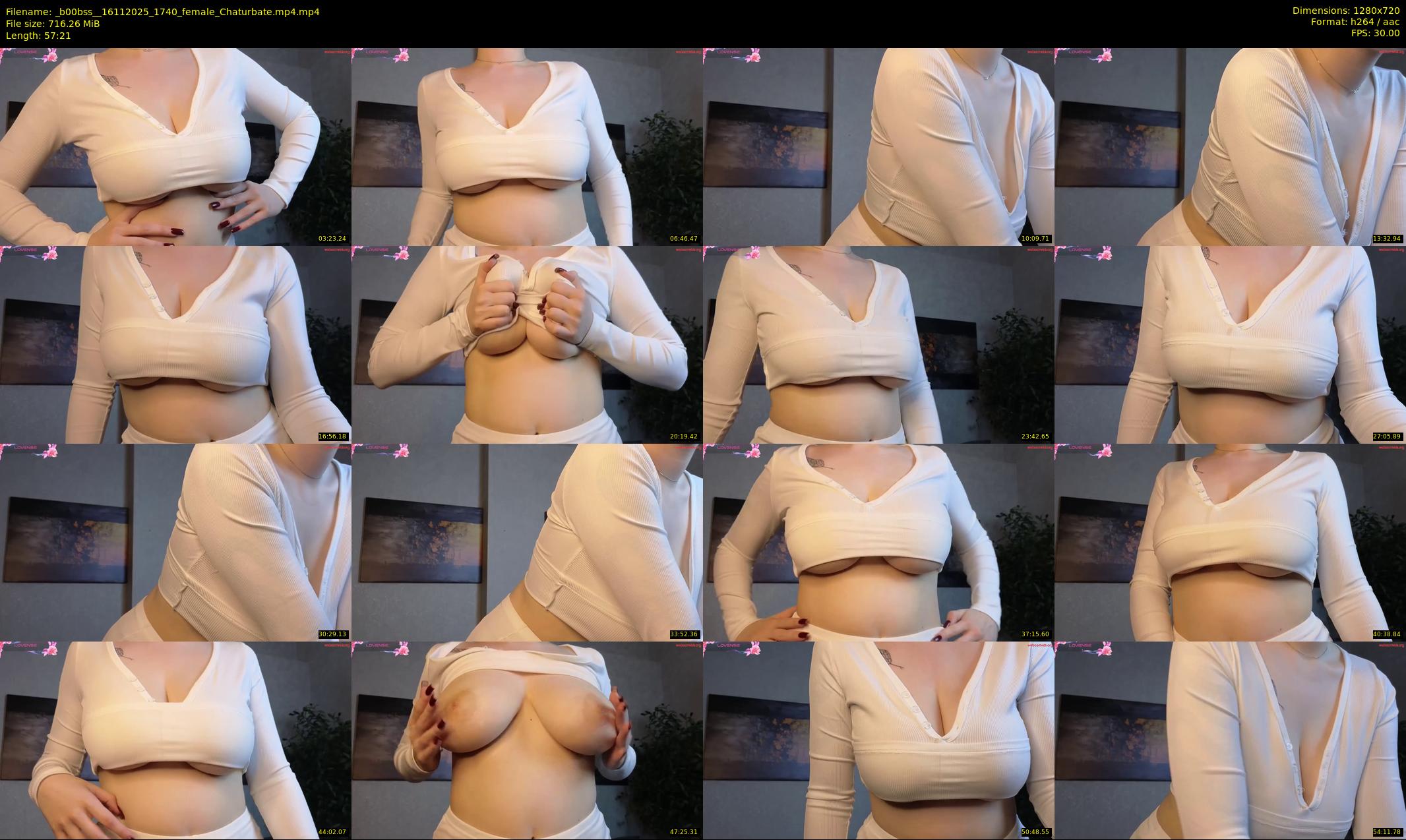 _b00bss_ — 58 minute Chaturbate female cam show recording, 720p, Nov 16, 2025