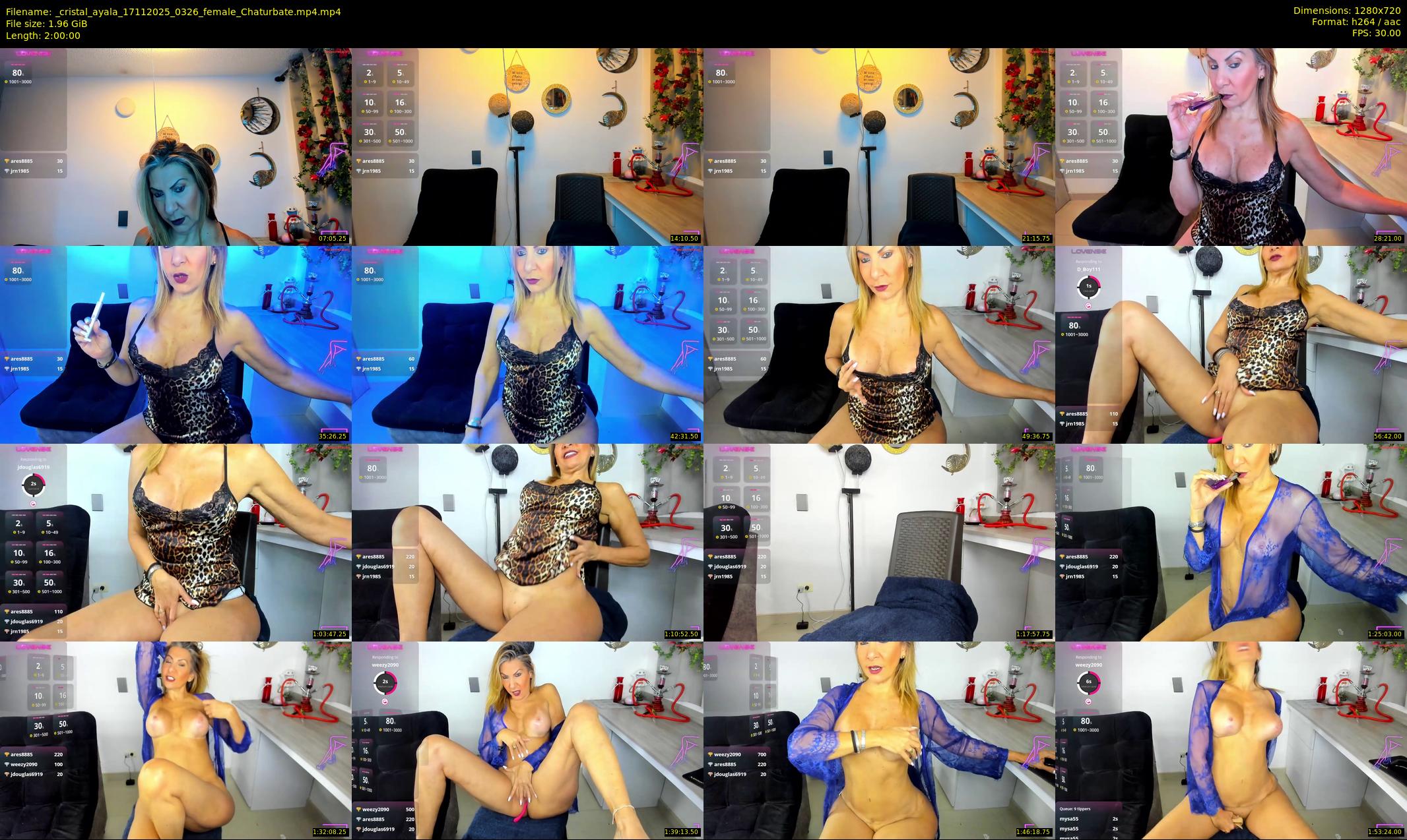 _cristal_ayala — 120 minute Chaturbate female cam show recording, 720p, Nov 17, 2025