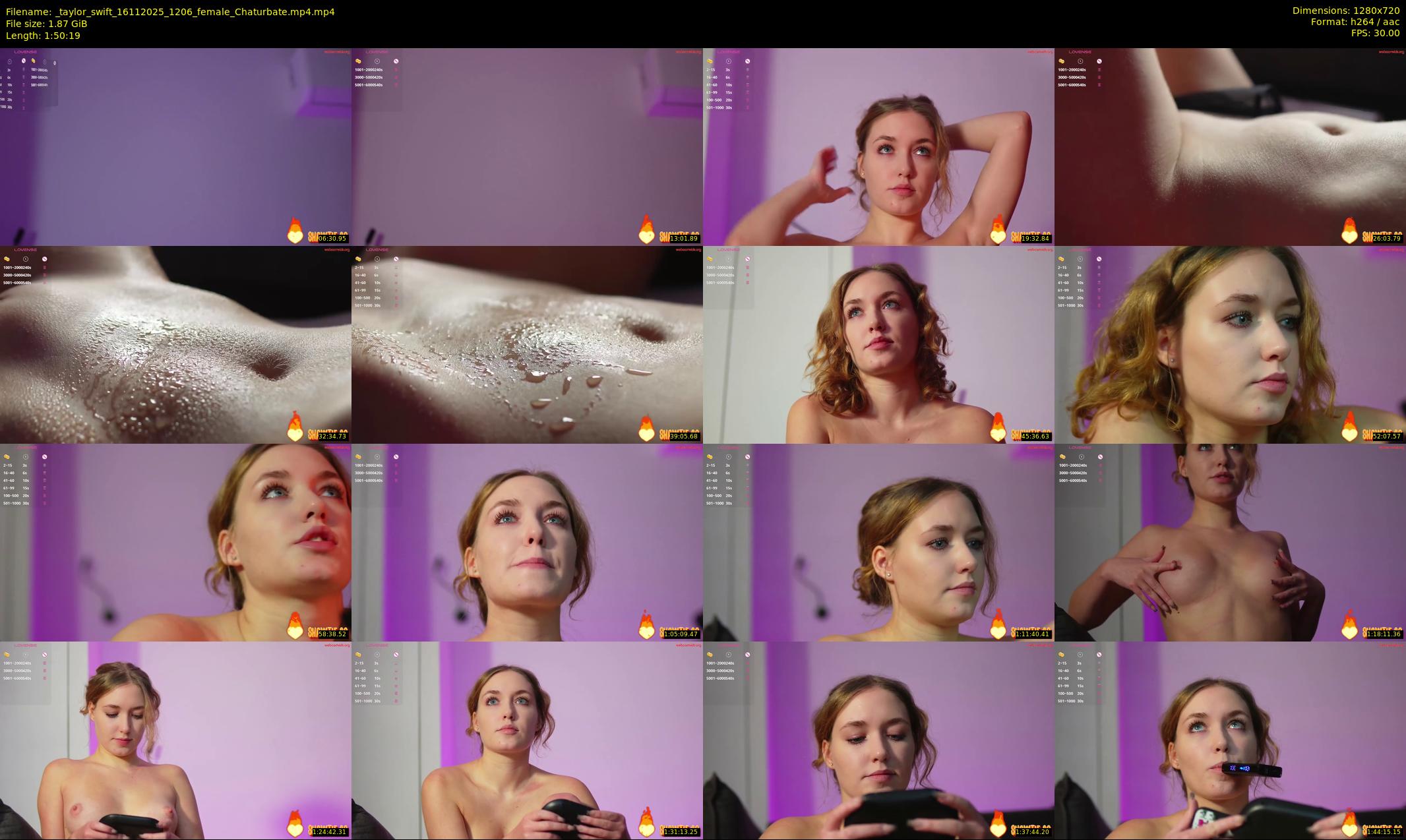 _taylor_swift — 111 minute Chaturbate female cam show recording, 720p, Nov 16, 2025