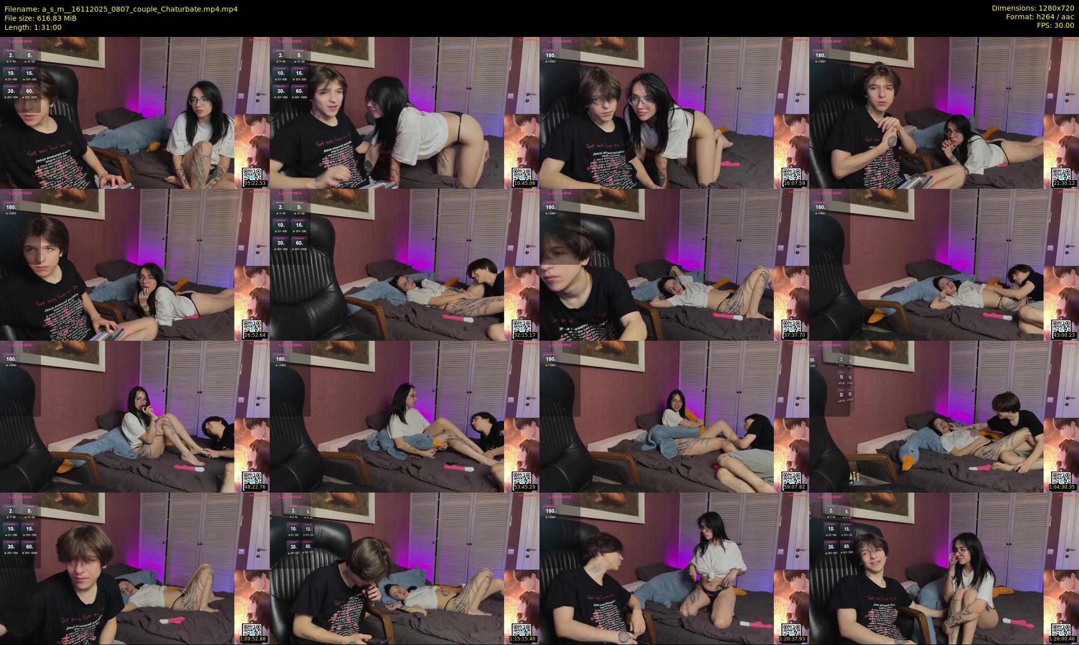 a_s_m_ — 91 minute Chaturbate couple cam show recording, 720p, Nov 16, 2025
