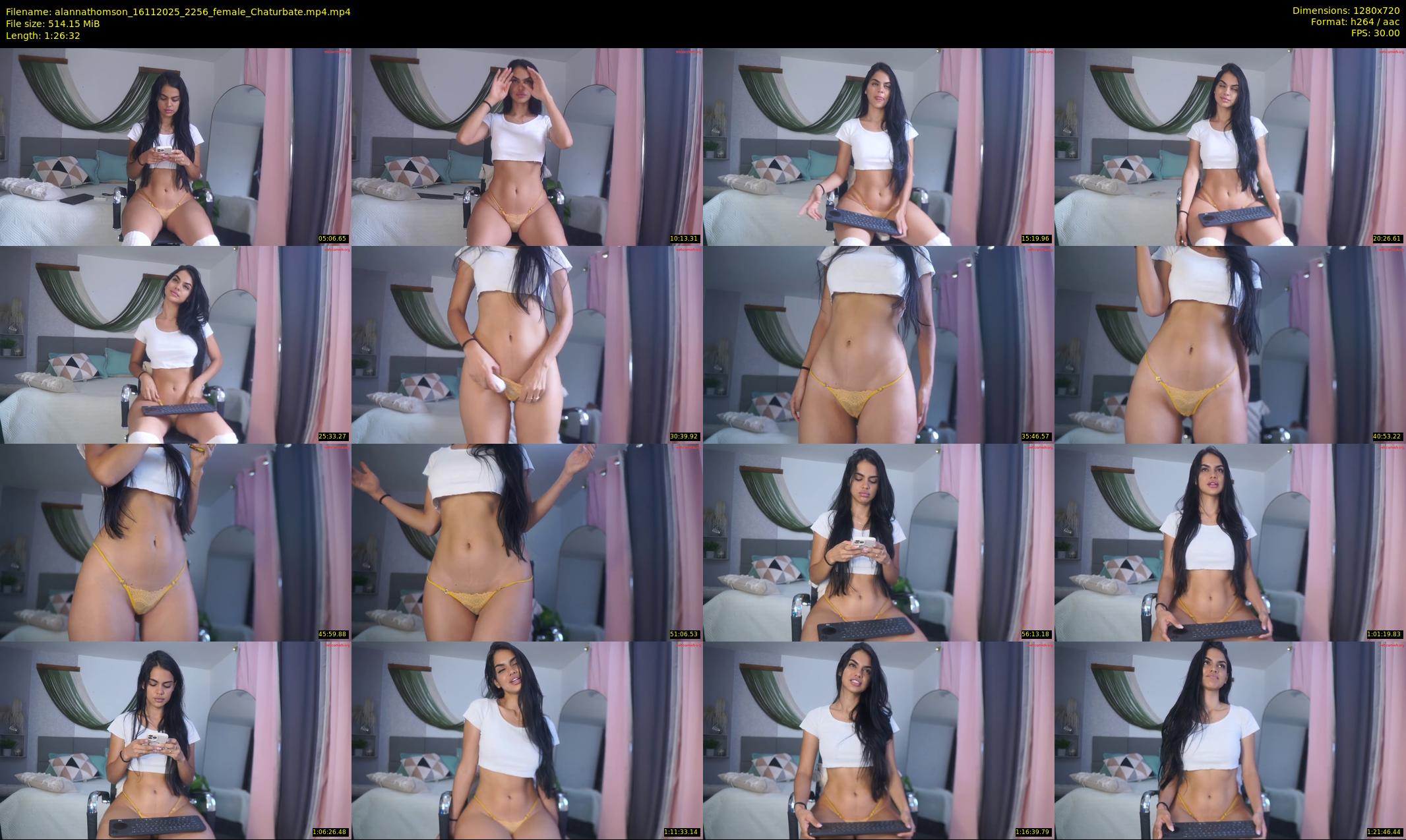 alannathomson — 87 minute Chaturbate female cam show recording, 720p, Nov 16, 2025