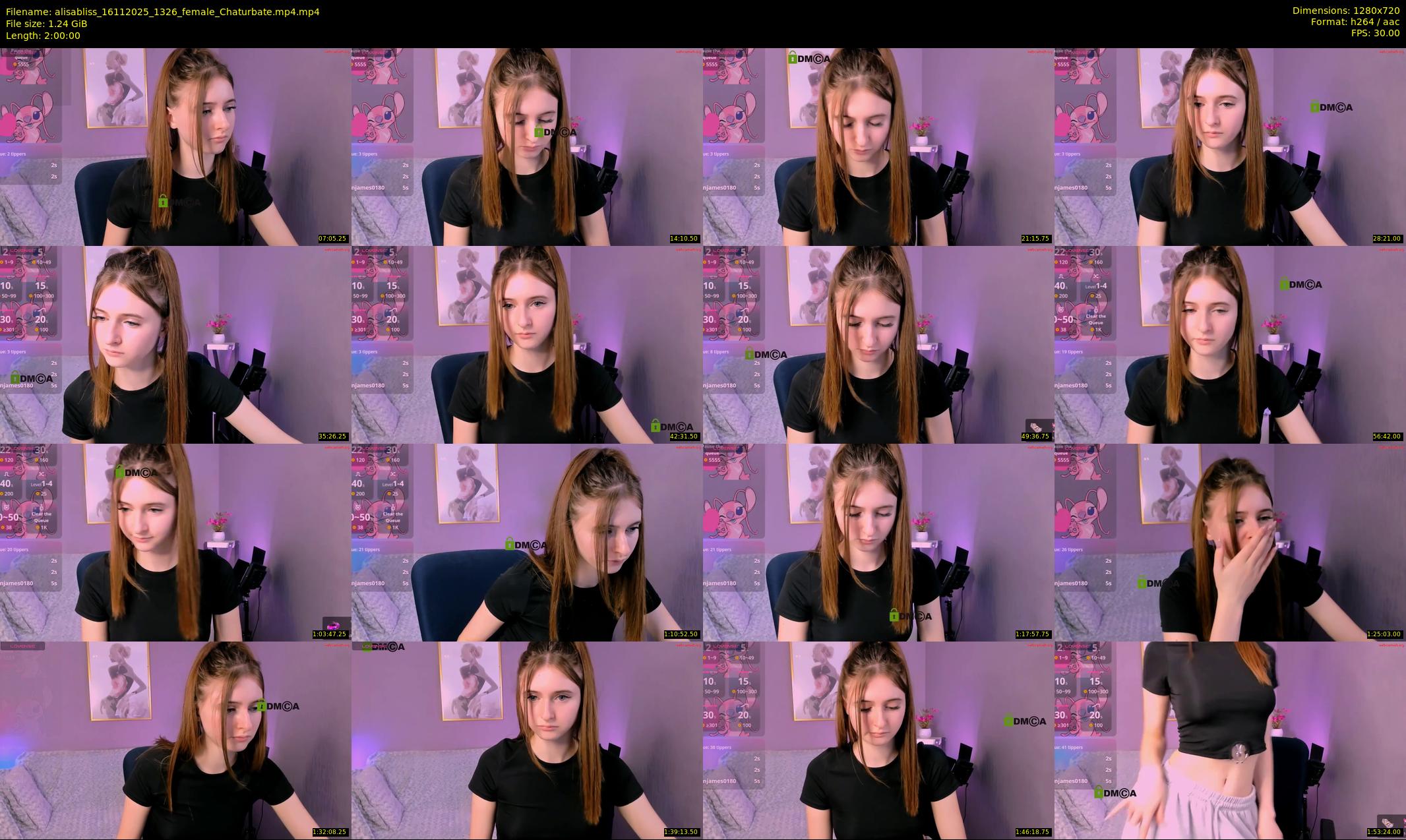 alisabliss — 120 minute Chaturbate female cam show recording, 720p, Nov 16, 2025