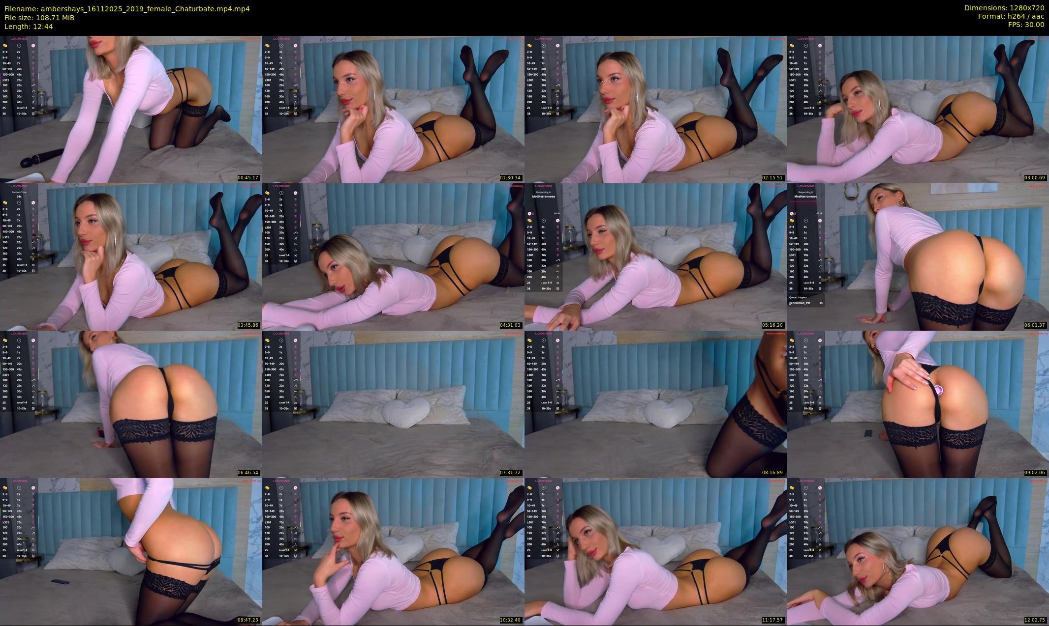 ambershays — 13 minute Chaturbate female cam show recording, 720p, Nov 16, 2025
