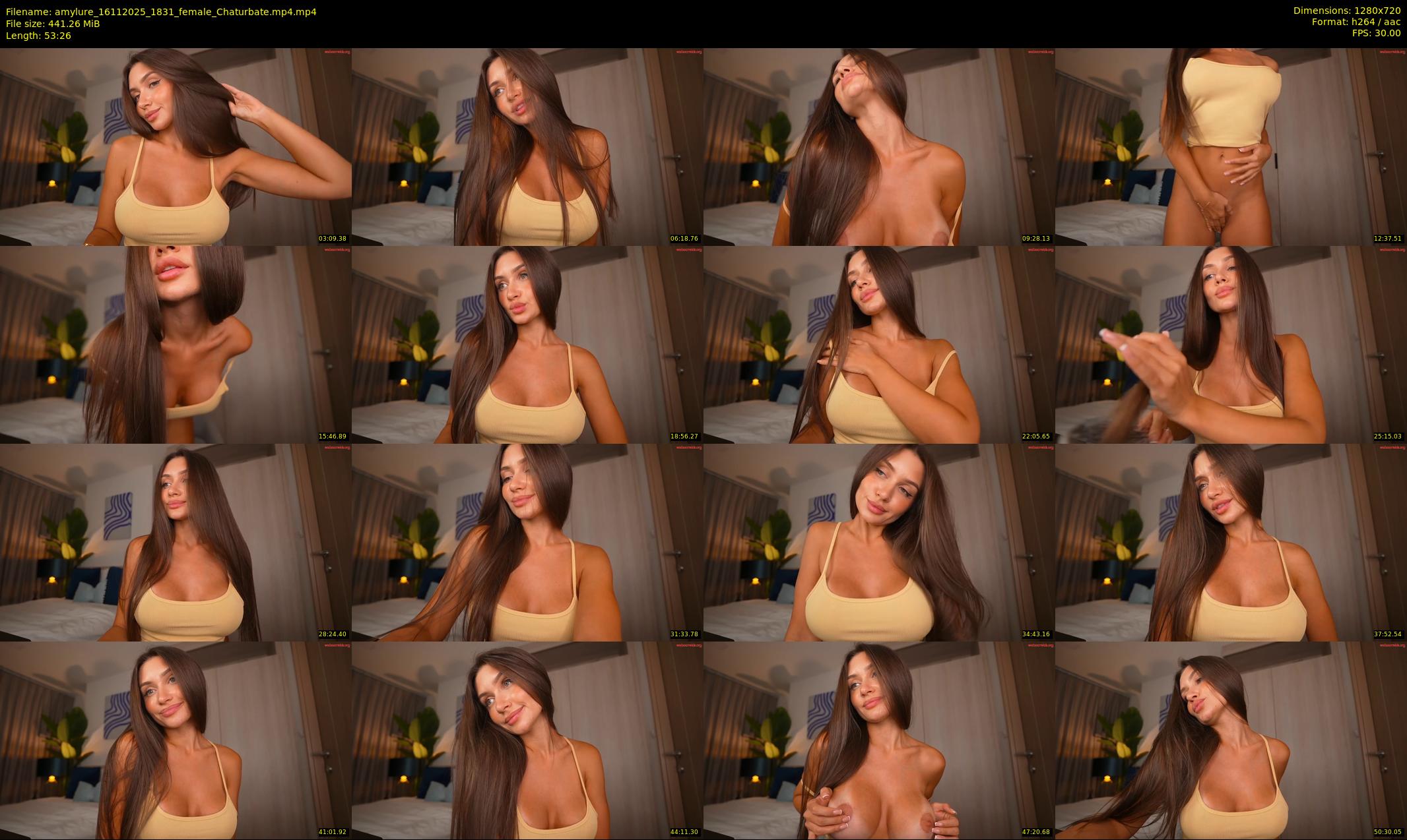 amylure — 54 minute Chaturbate female cam show recording, 720p, Nov 16, 2025