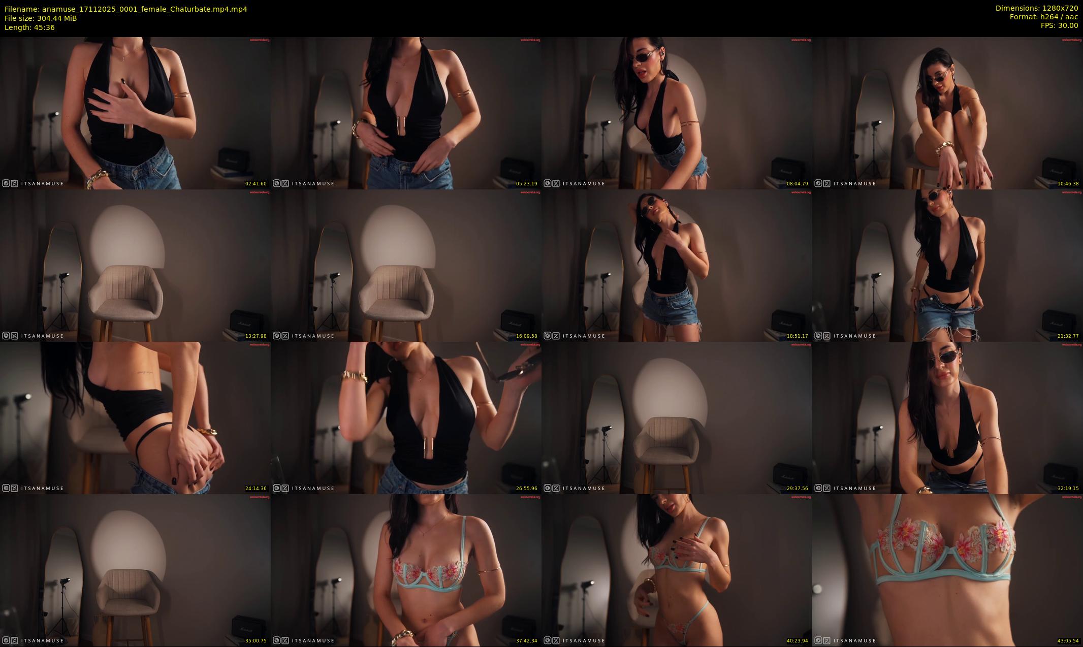 anamuse — 46 minute Chaturbate female cam show recording, 720p, Nov 17, 2025