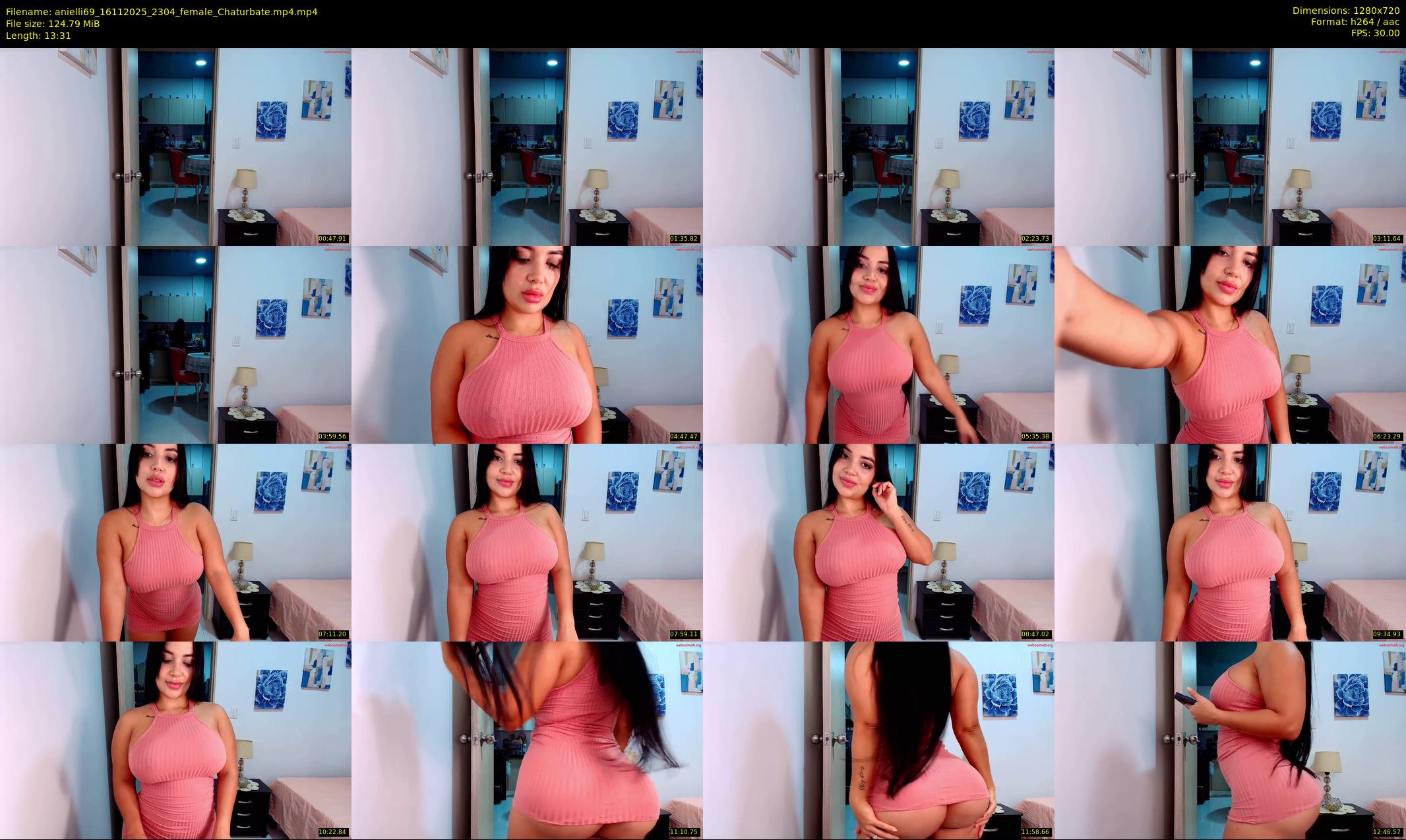 anielli69 — 14 minute Chaturbate female cam show recording, 720p, Nov 16, 2025