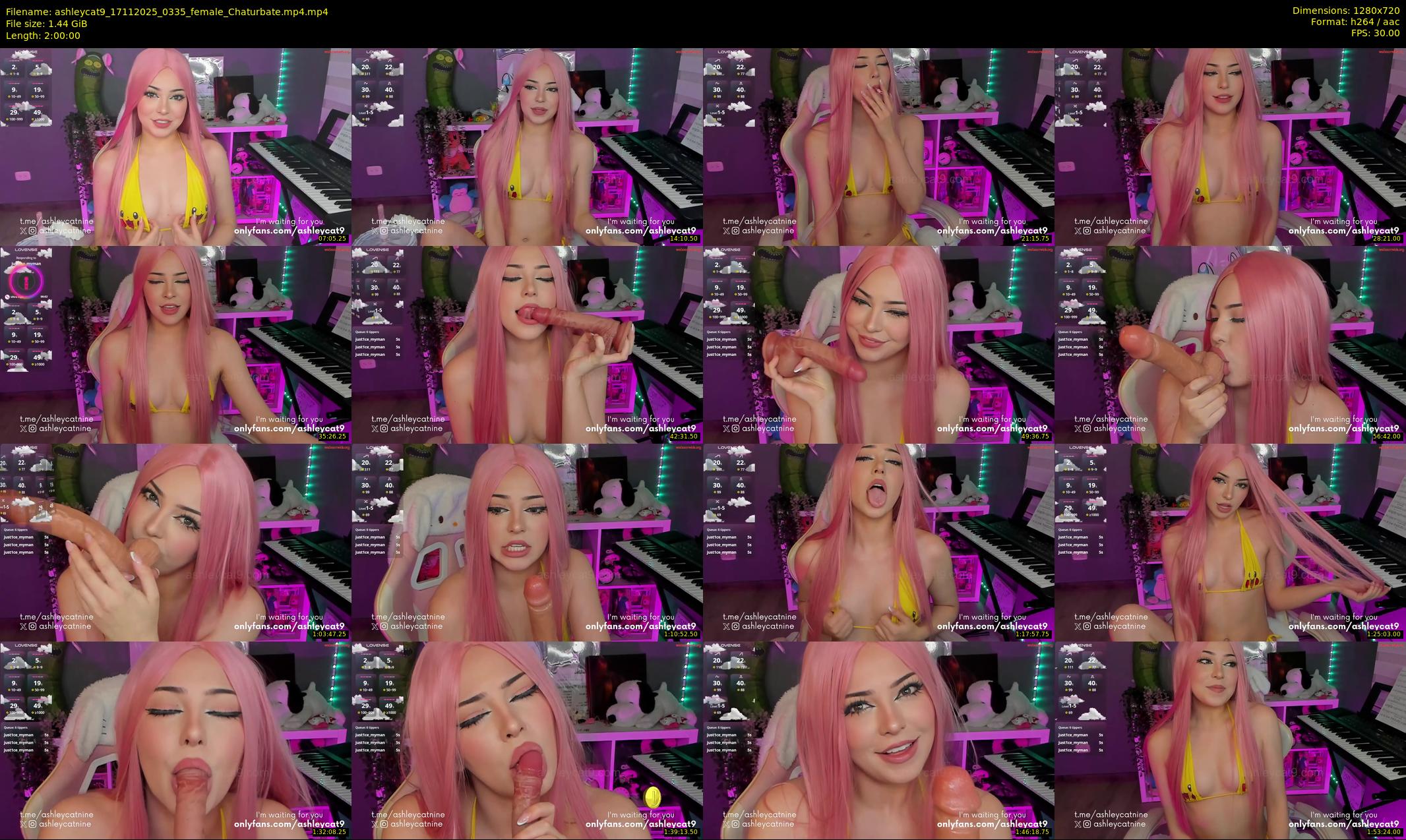 ashleycat9 — 120 minute Chaturbate female cam show recording, 720p, Nov 17, 2025